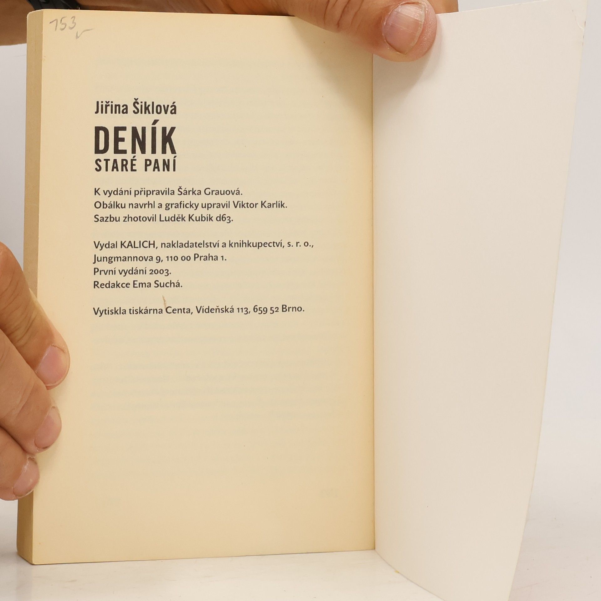 Jiřina Šiklová Deník staré paní