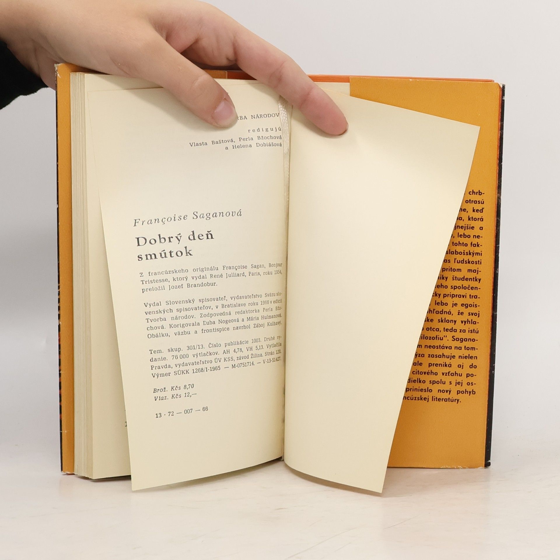 Françoise Sagan Dobrý deň, smútok