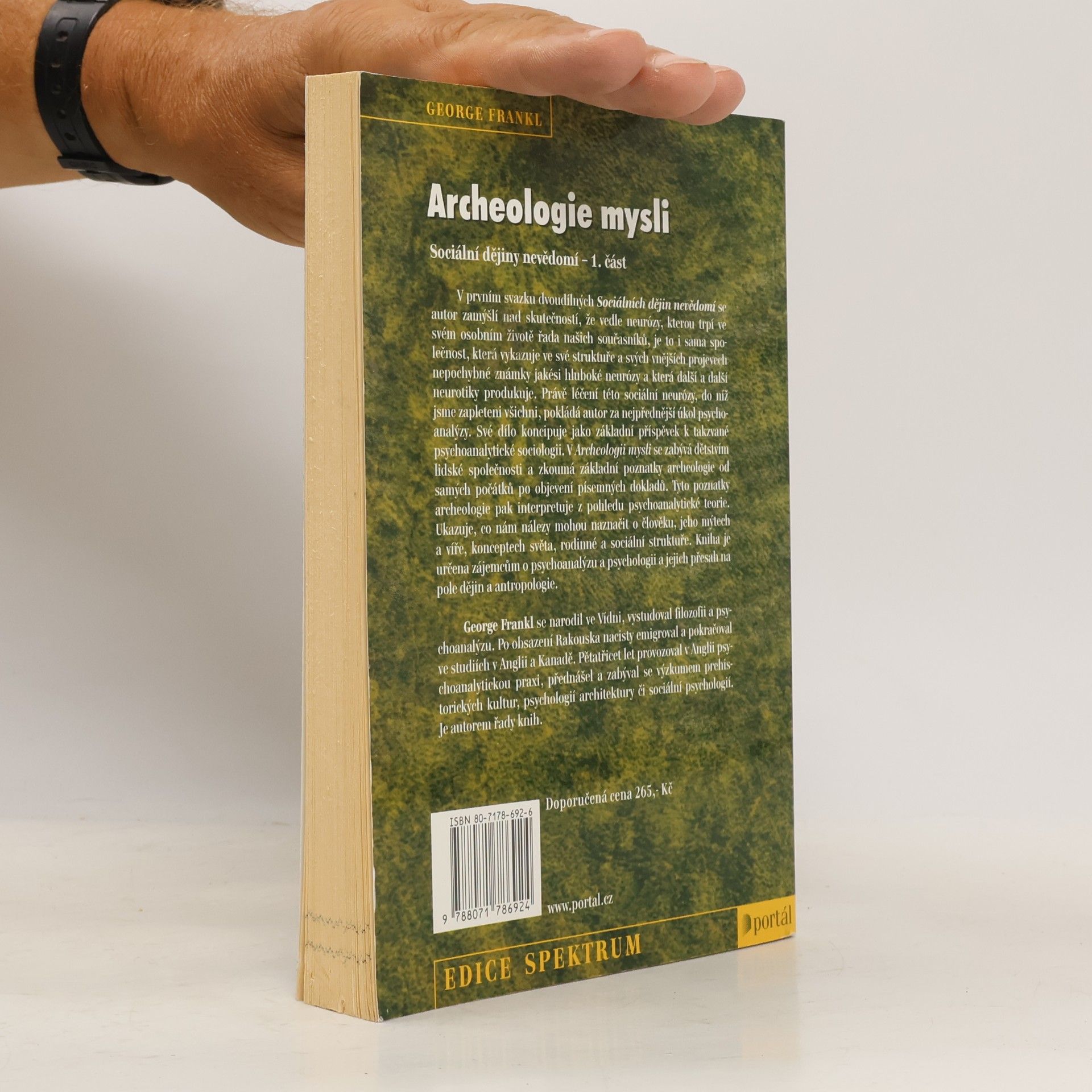 George Frankl Archeologie mysli. Sociální dějiny nevědomí 1. část