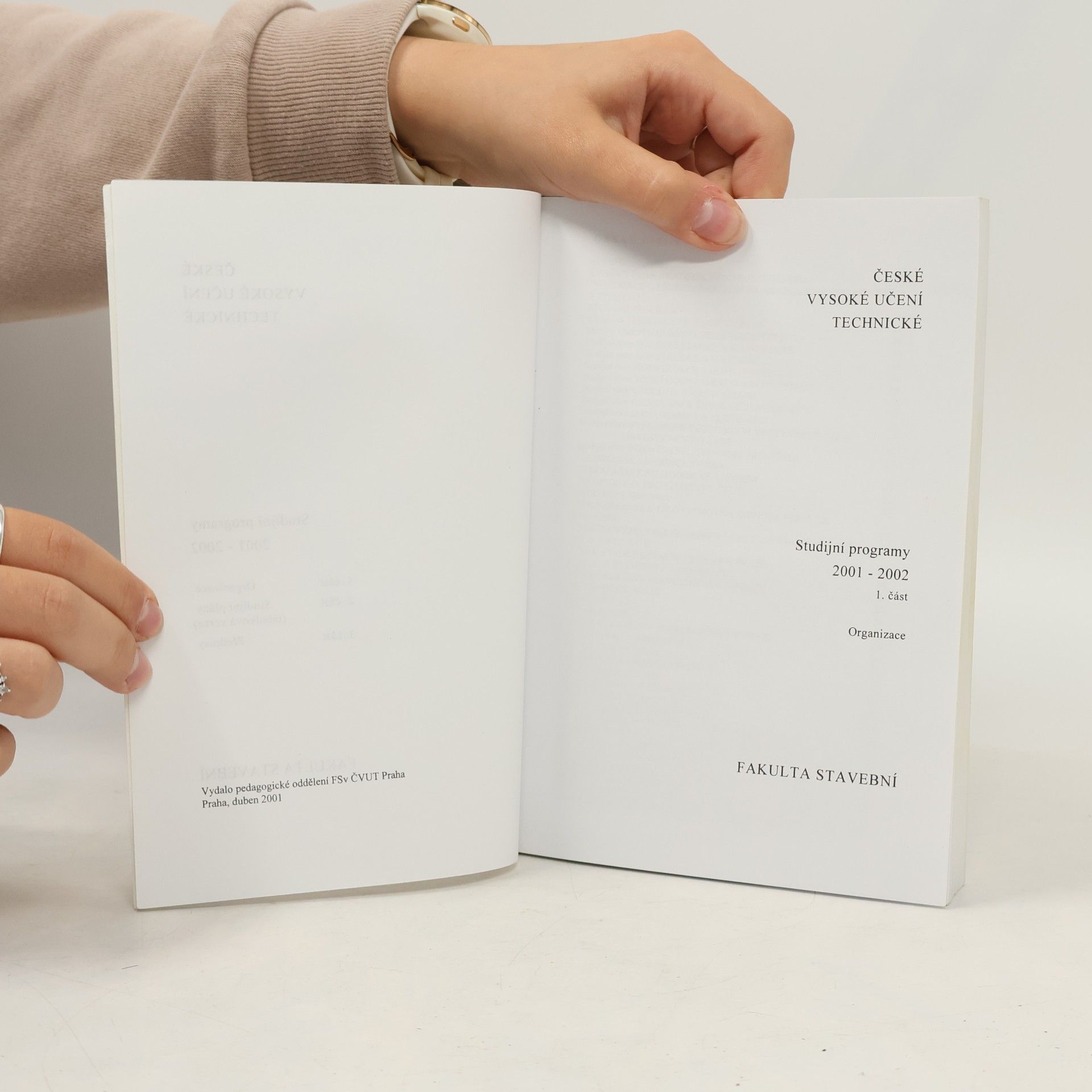 kolektiv Studijní programy 2001-2002