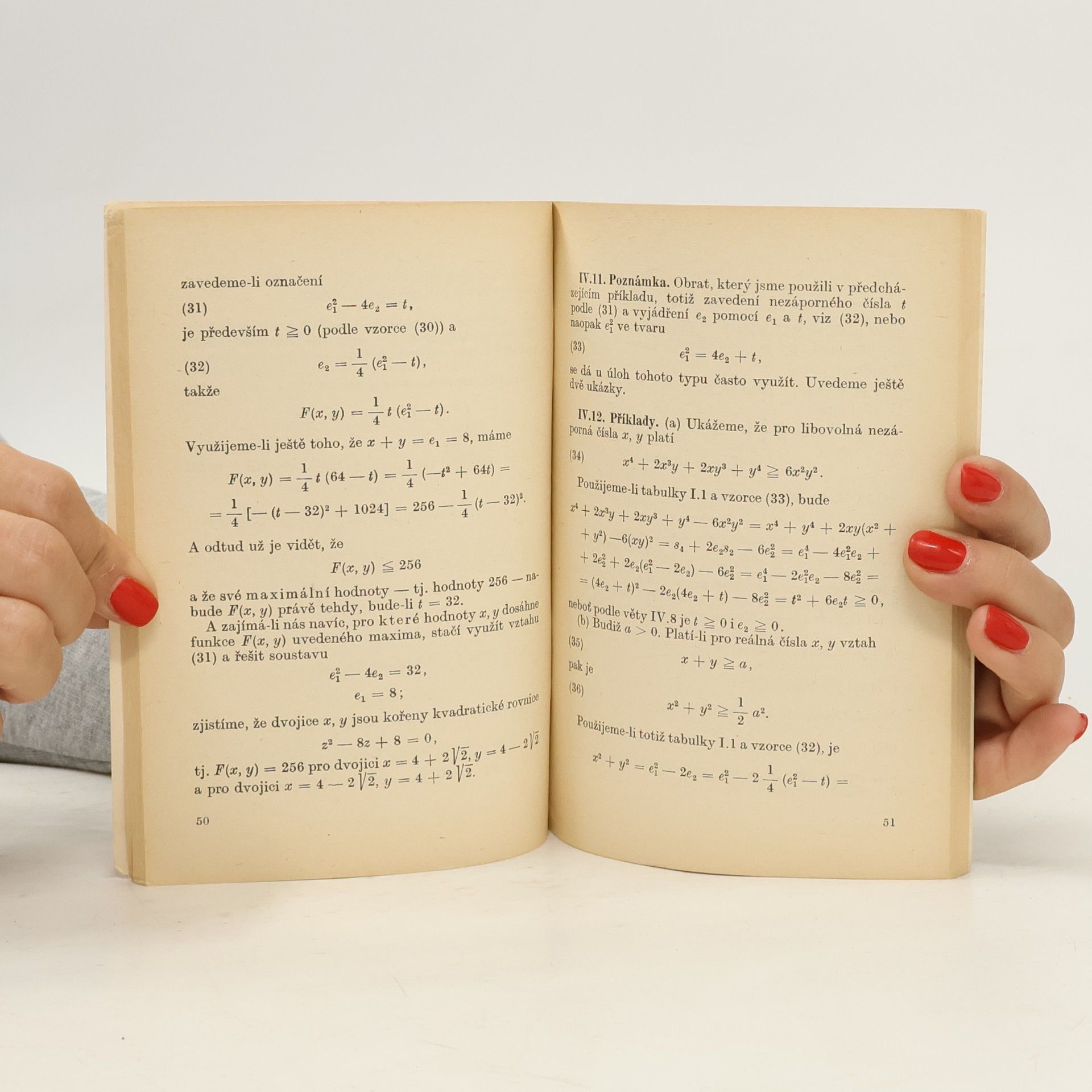 Alois Kufner Škola mladých matematiků. Symetrické funkce