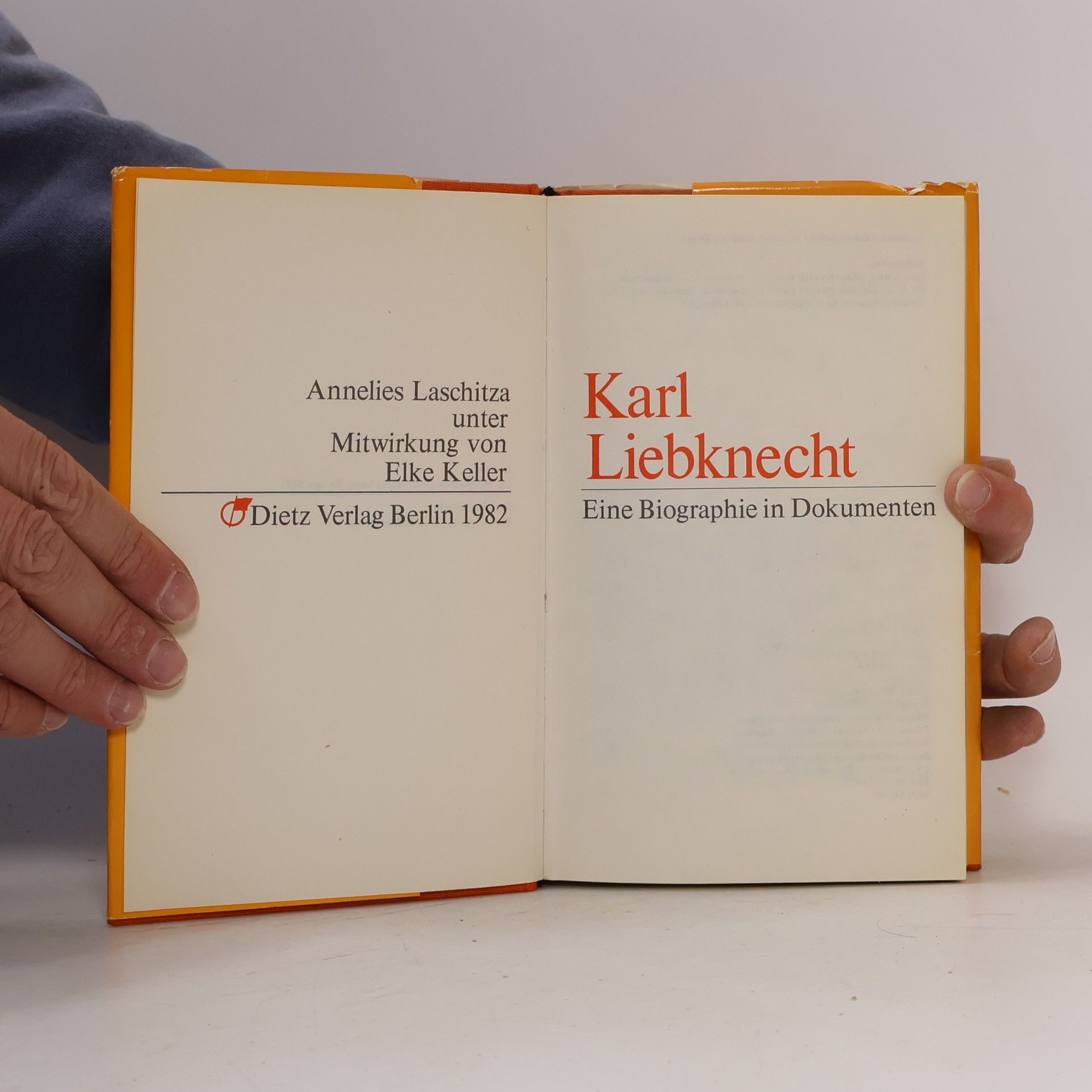 Annelies Laschitza Karl Liebknecht