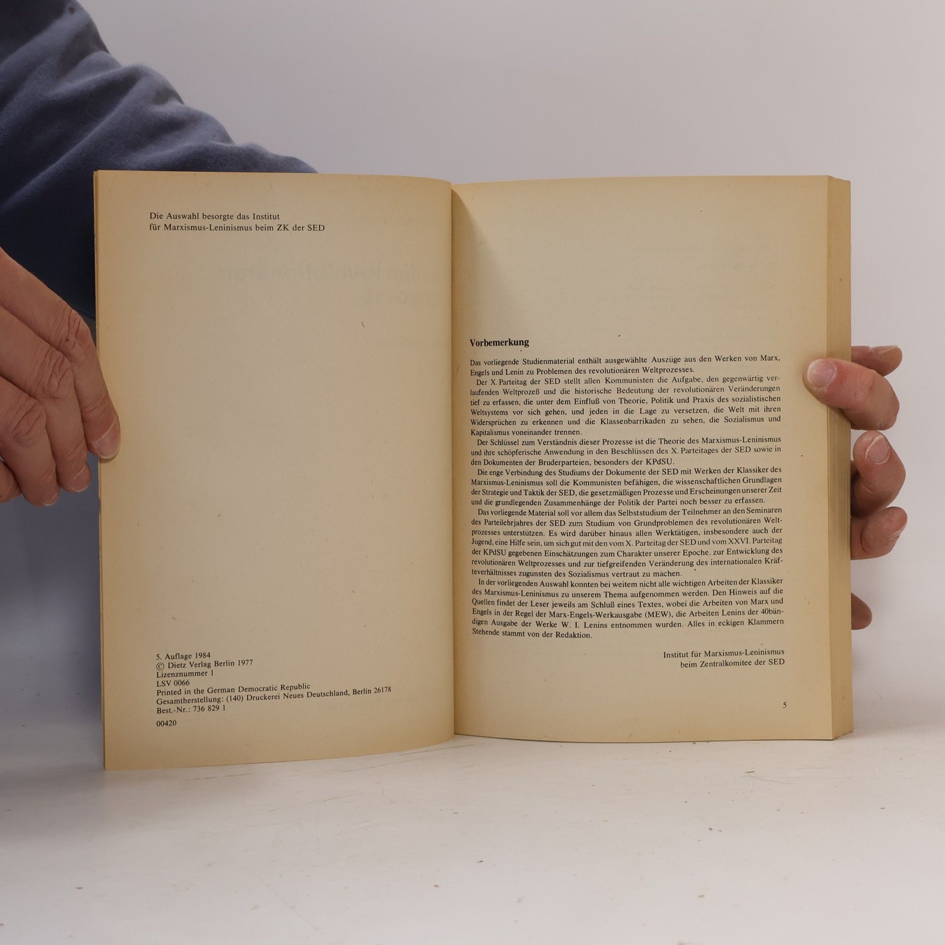 Friedrich Engels Über den revolutionären Weltprozeß