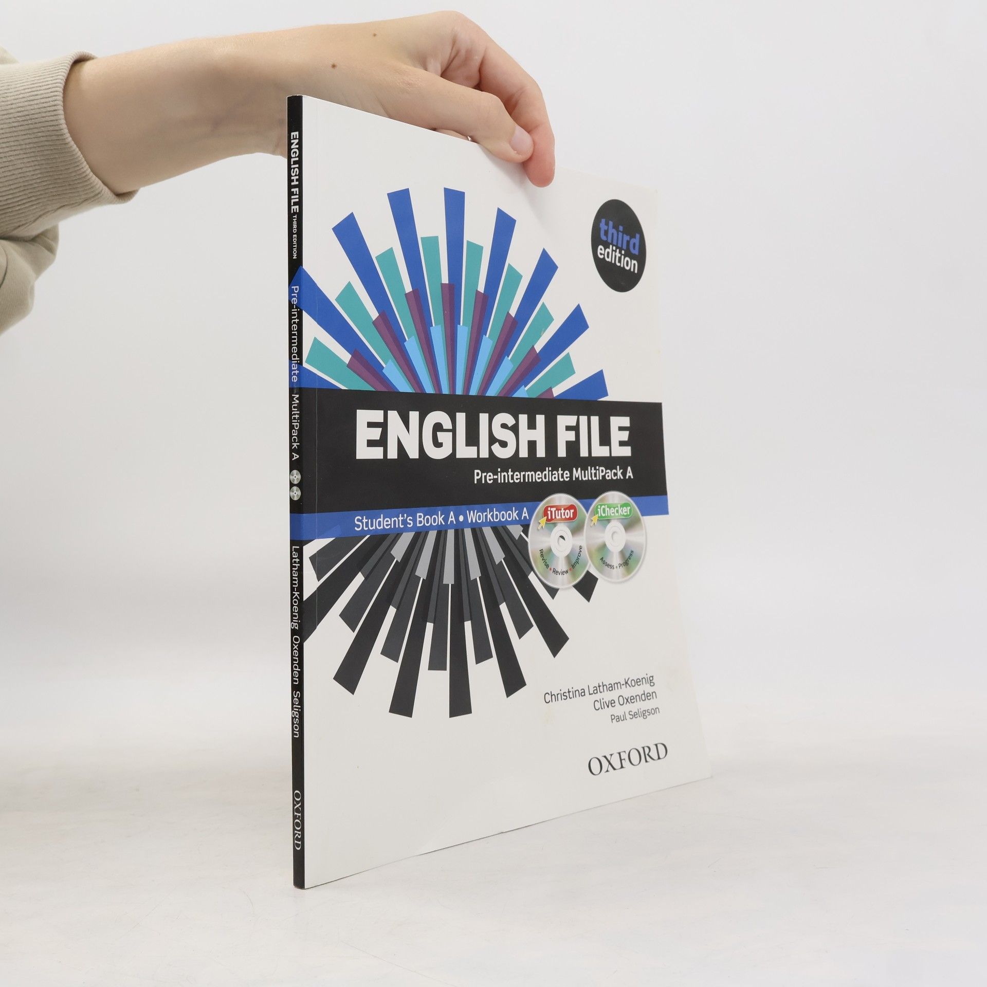 Clive Oxeden English file. Pre-intermediate Multipack A. Student's book A. Workbook A.