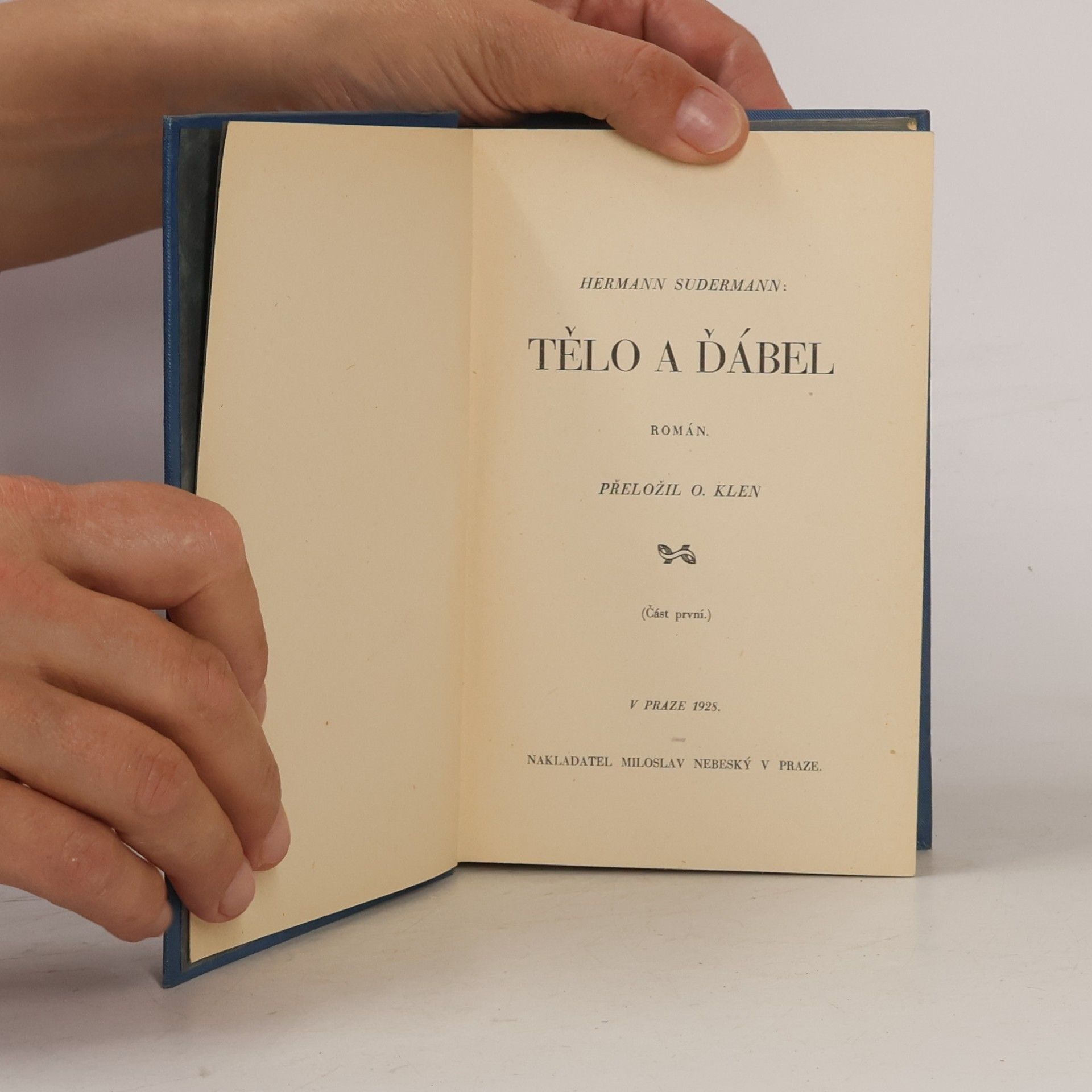 Hermann Sudermann Tělo a ďábel I