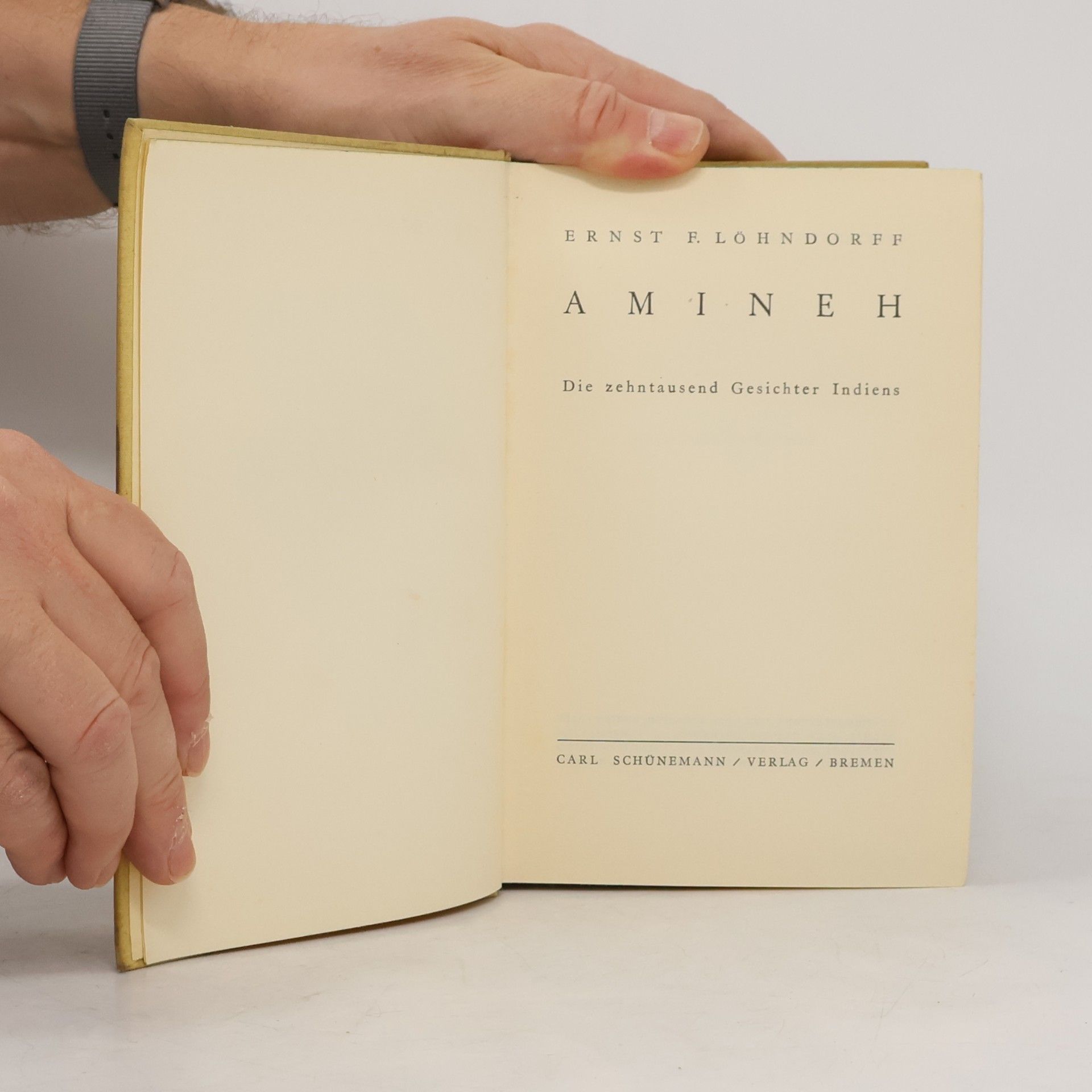 Ernst F. Löhndorf Amineh die Zehntausend Gesichter Indiens