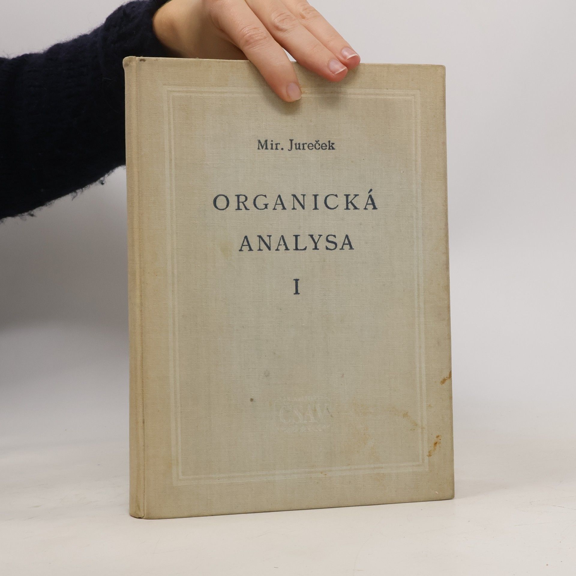 Miroslav Jureček Organická analysa I.