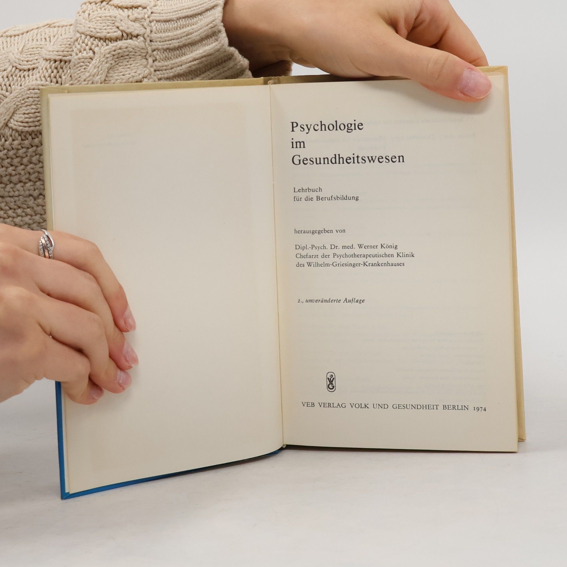 W. König Psychologie im Gesundheitswesen