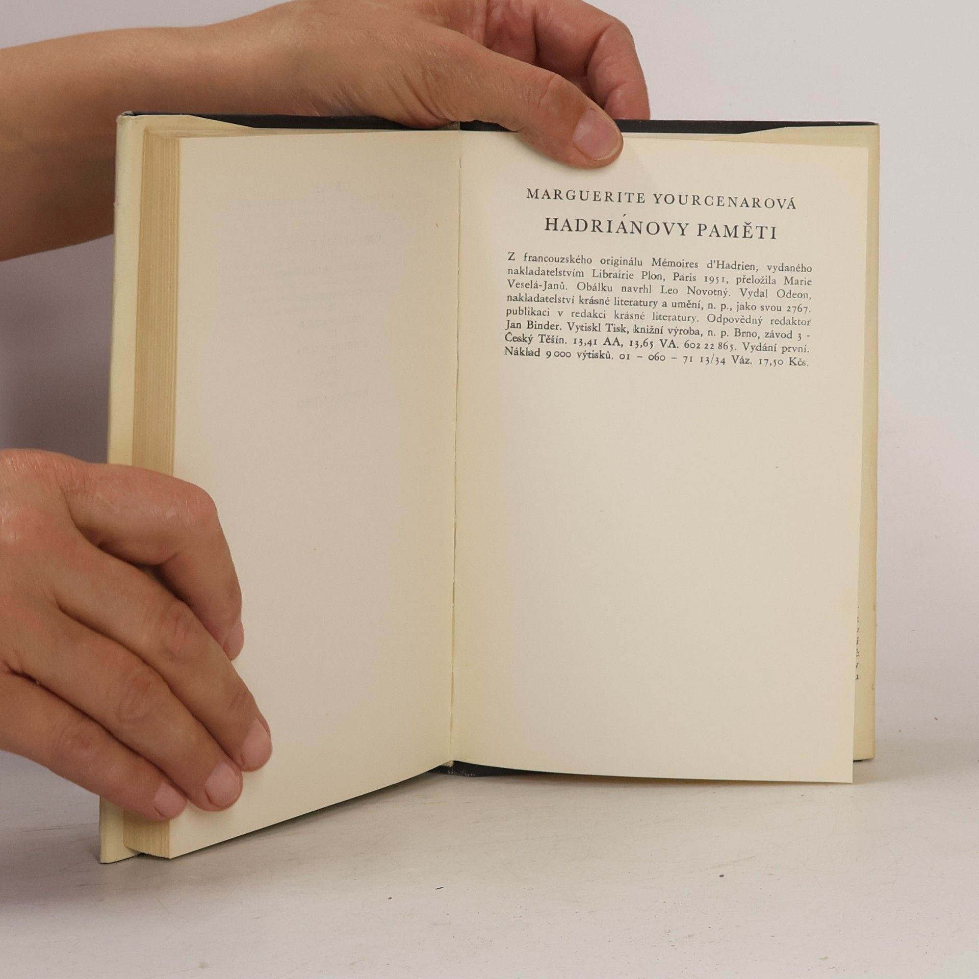 Marguerite Yourcenarová Hadriánovy paměti