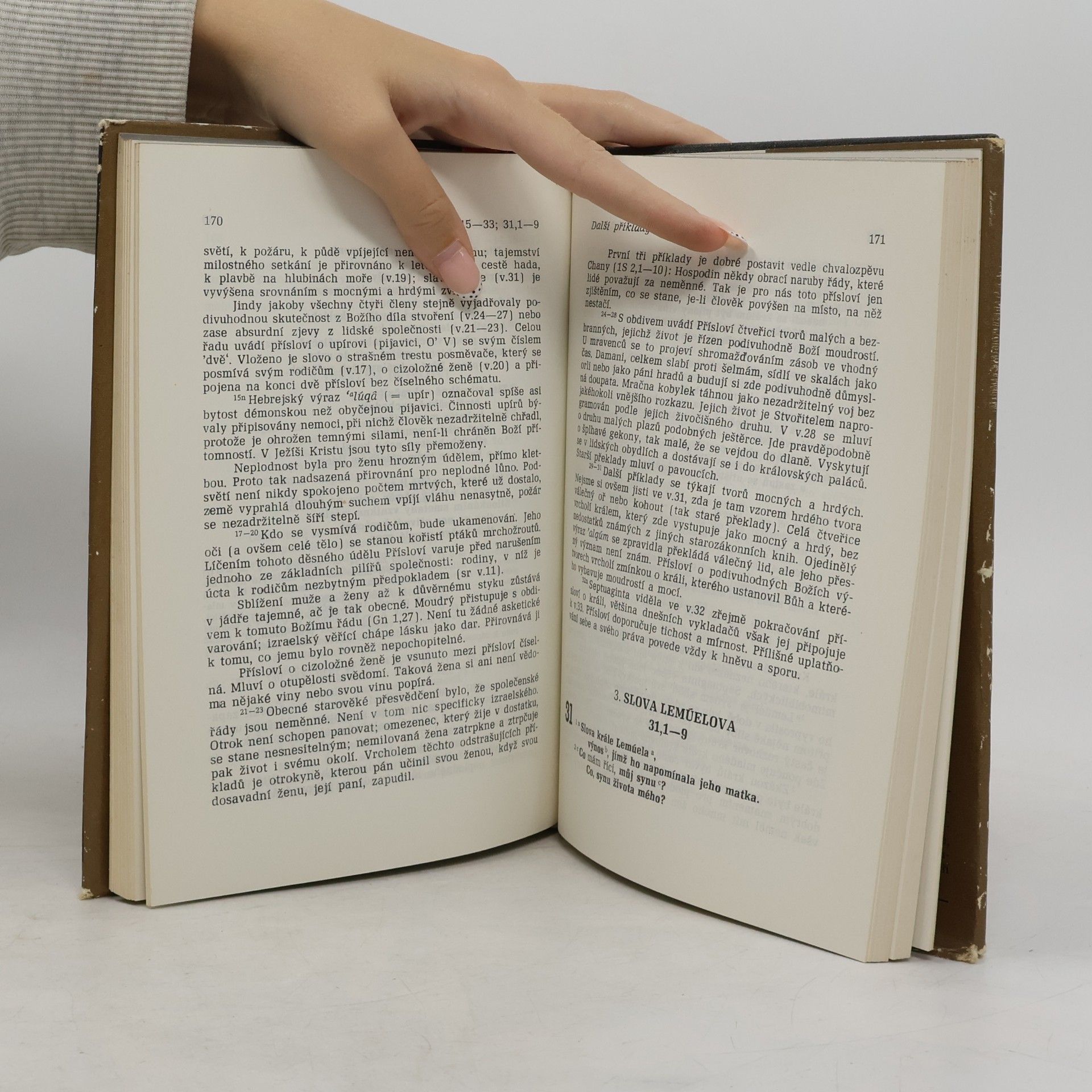 Autores varios Starý zákon překlad s výkladem 10. Přísloví. Kazatel. Píseň.