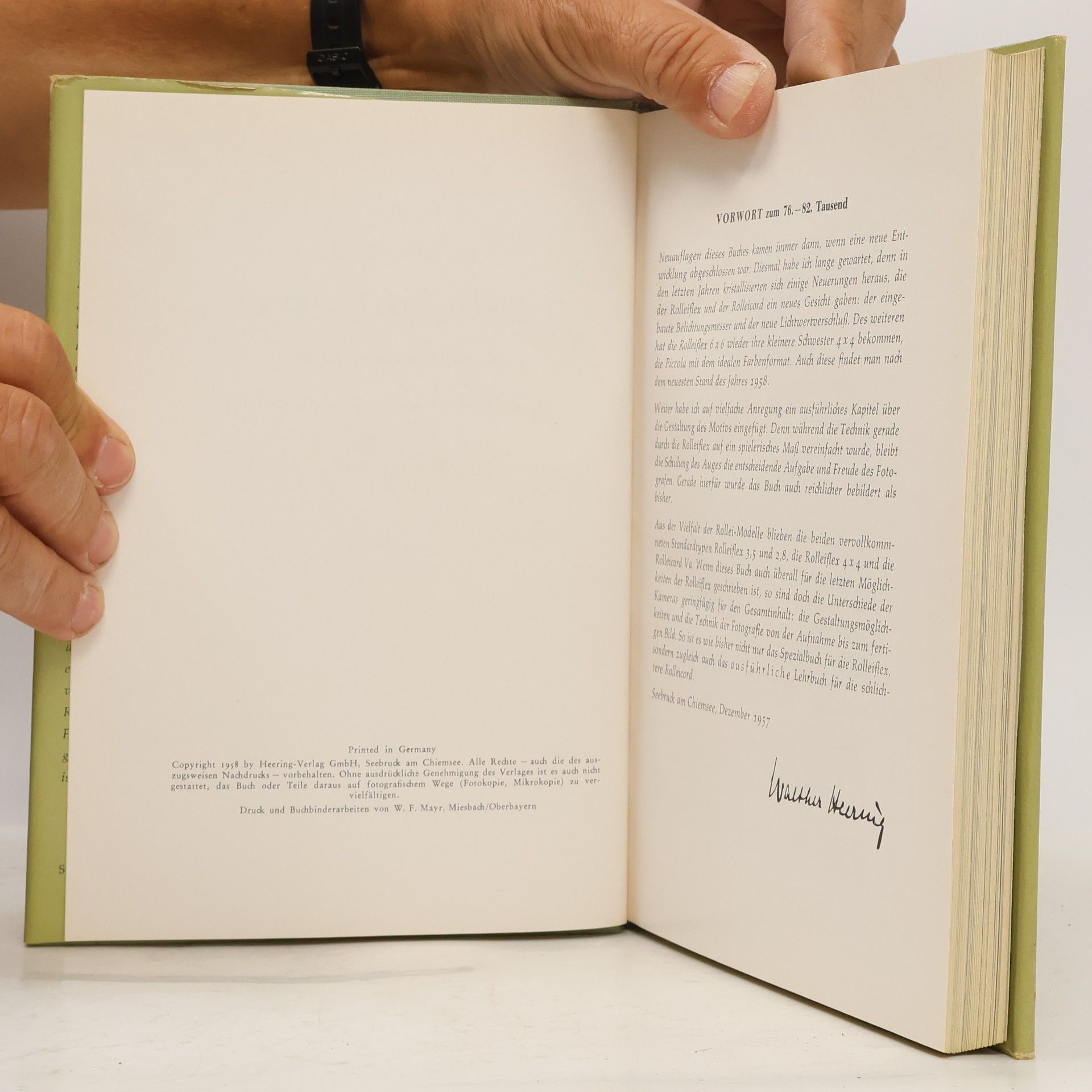 Dr. Walther Heering Das Rolleiflex Buch
