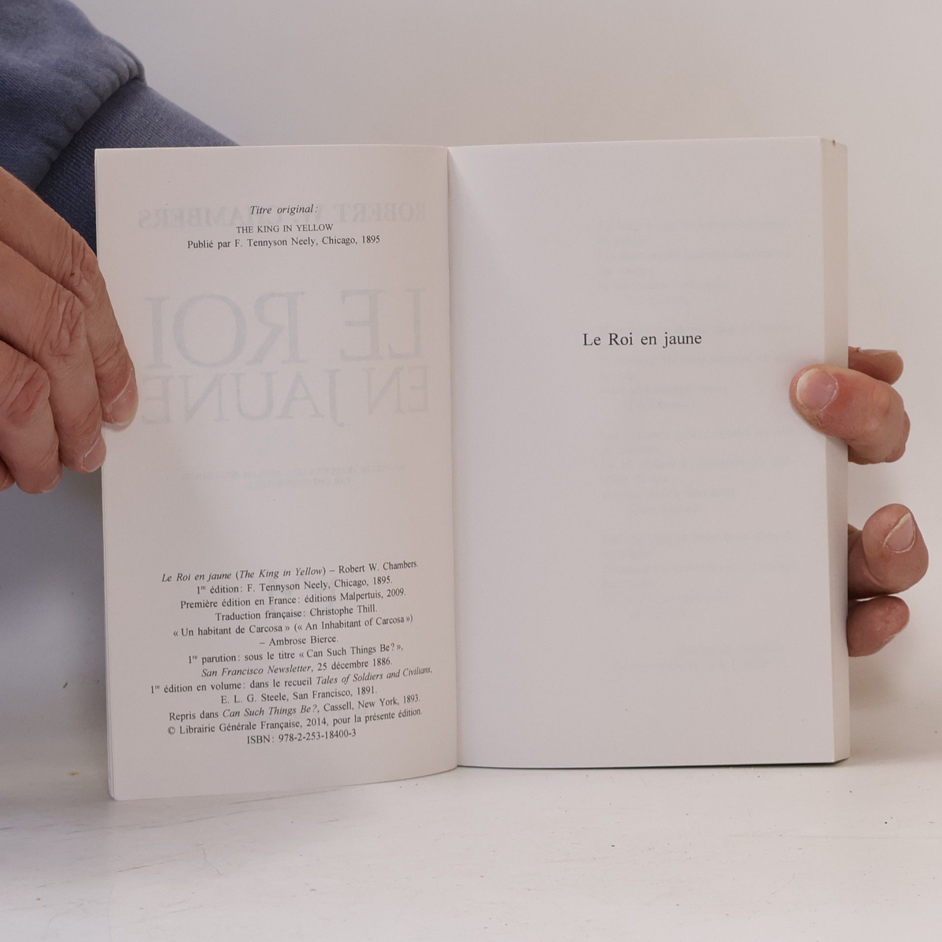 Robert W. Chambers Le Livre de Poche: Le Roi en jaune
