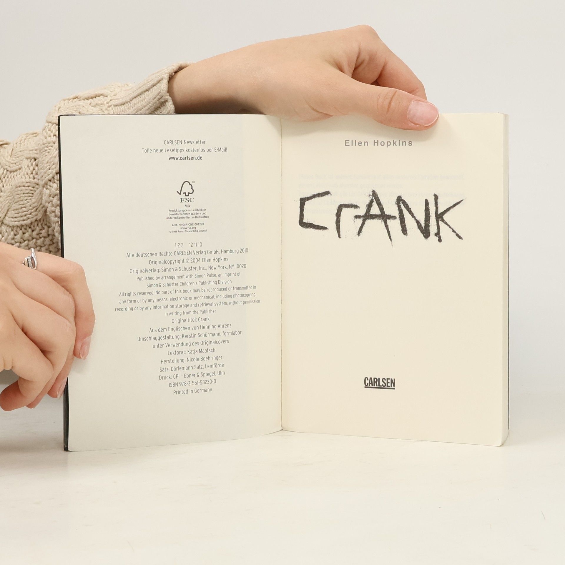 Ellen Hopkins Crank