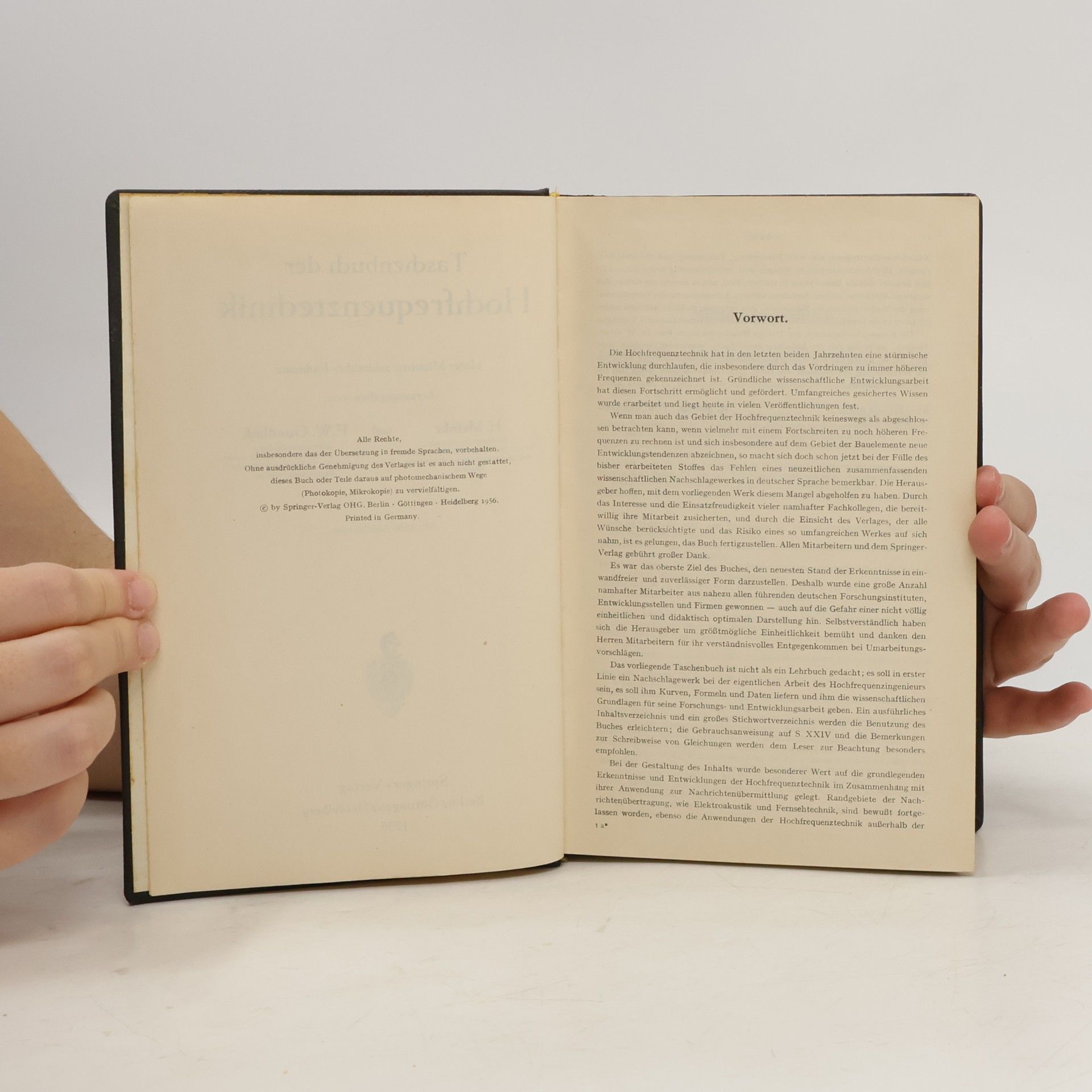 F. W. Gundlach Taschenbuch der Hochfrequenztechnik