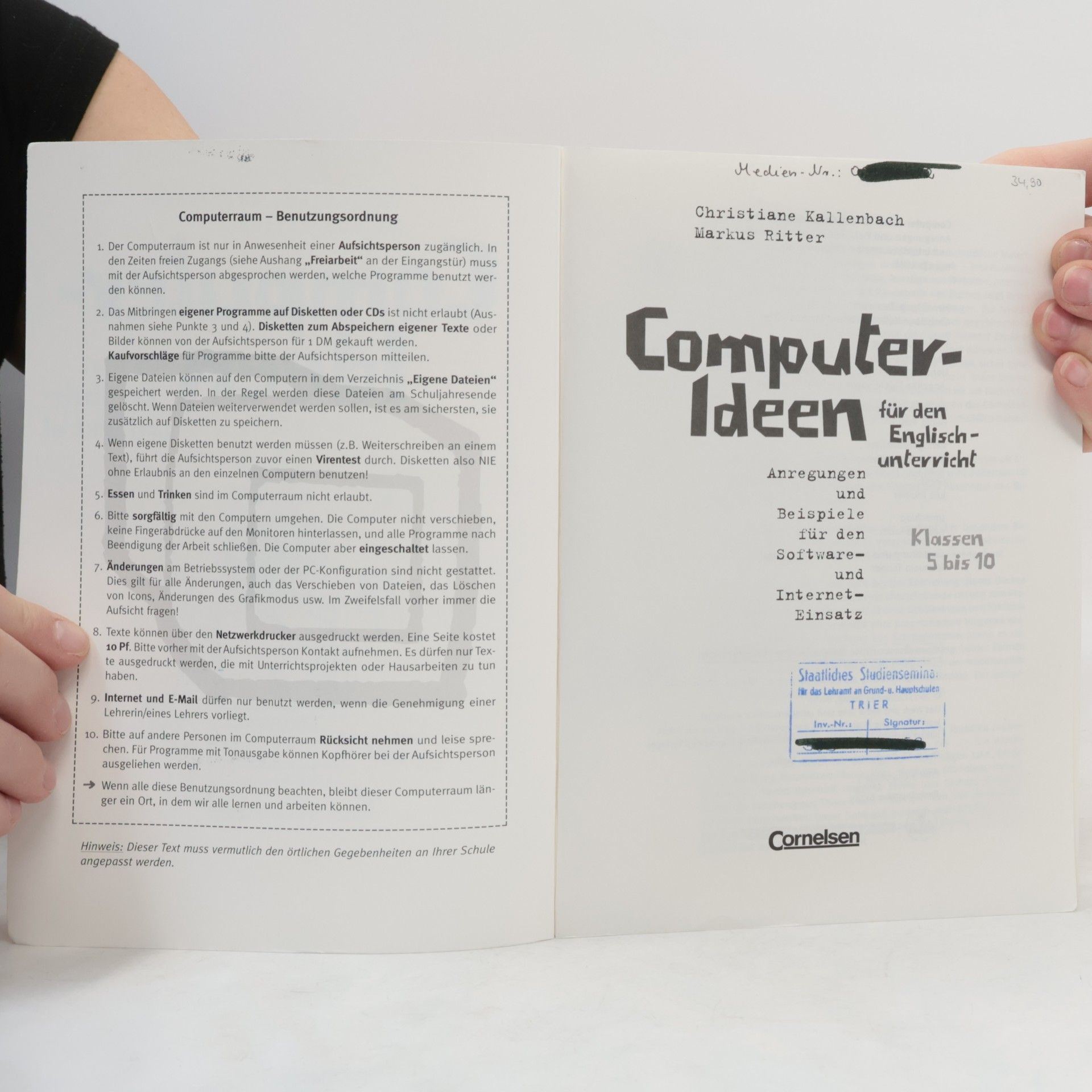 Autorenkollektiv Computer-Ideen für den Englischunterricht. Klassen 5 bis 10