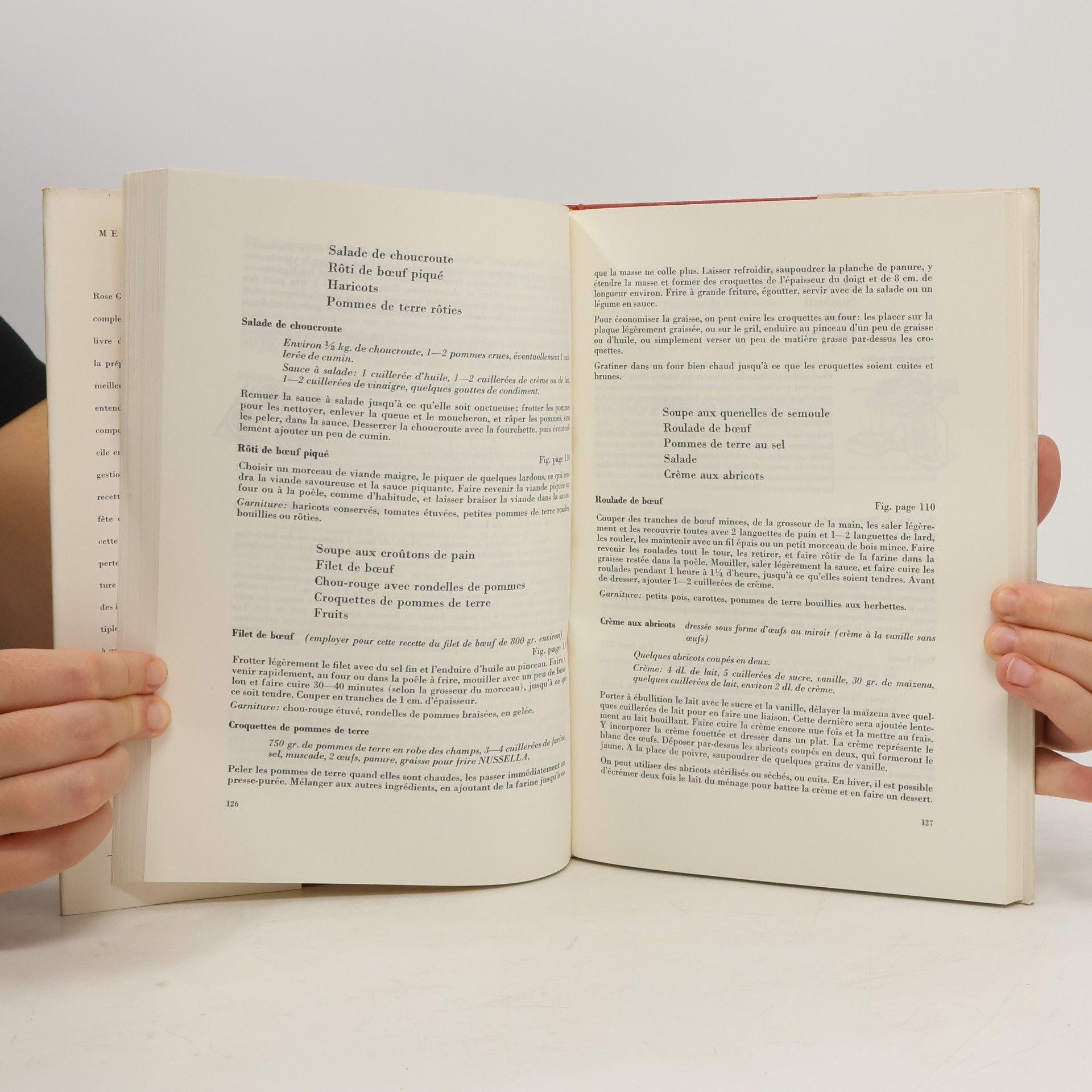 Rosemarie Graf Menus complets