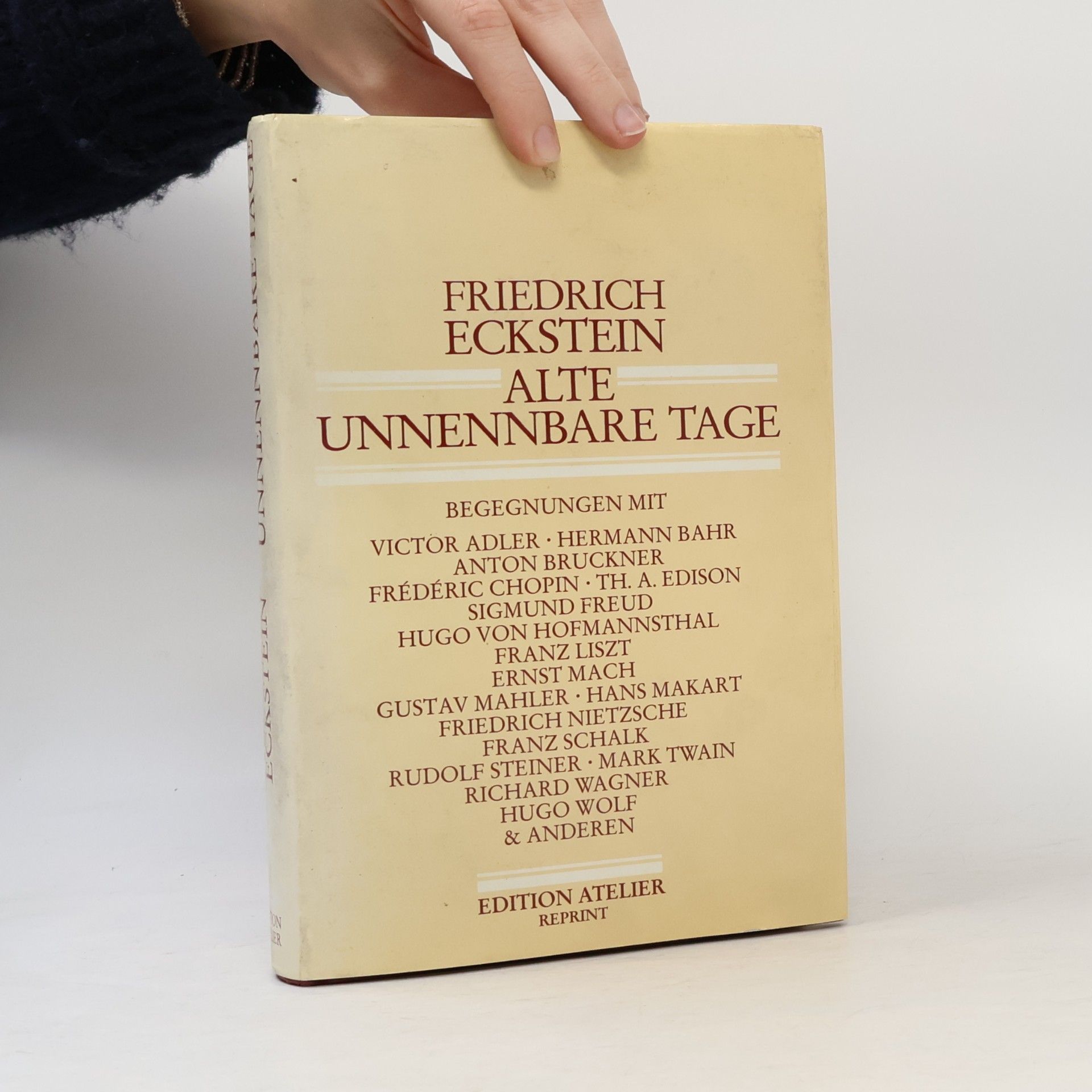 Frederick Eckstein Alte unnennbare Tage