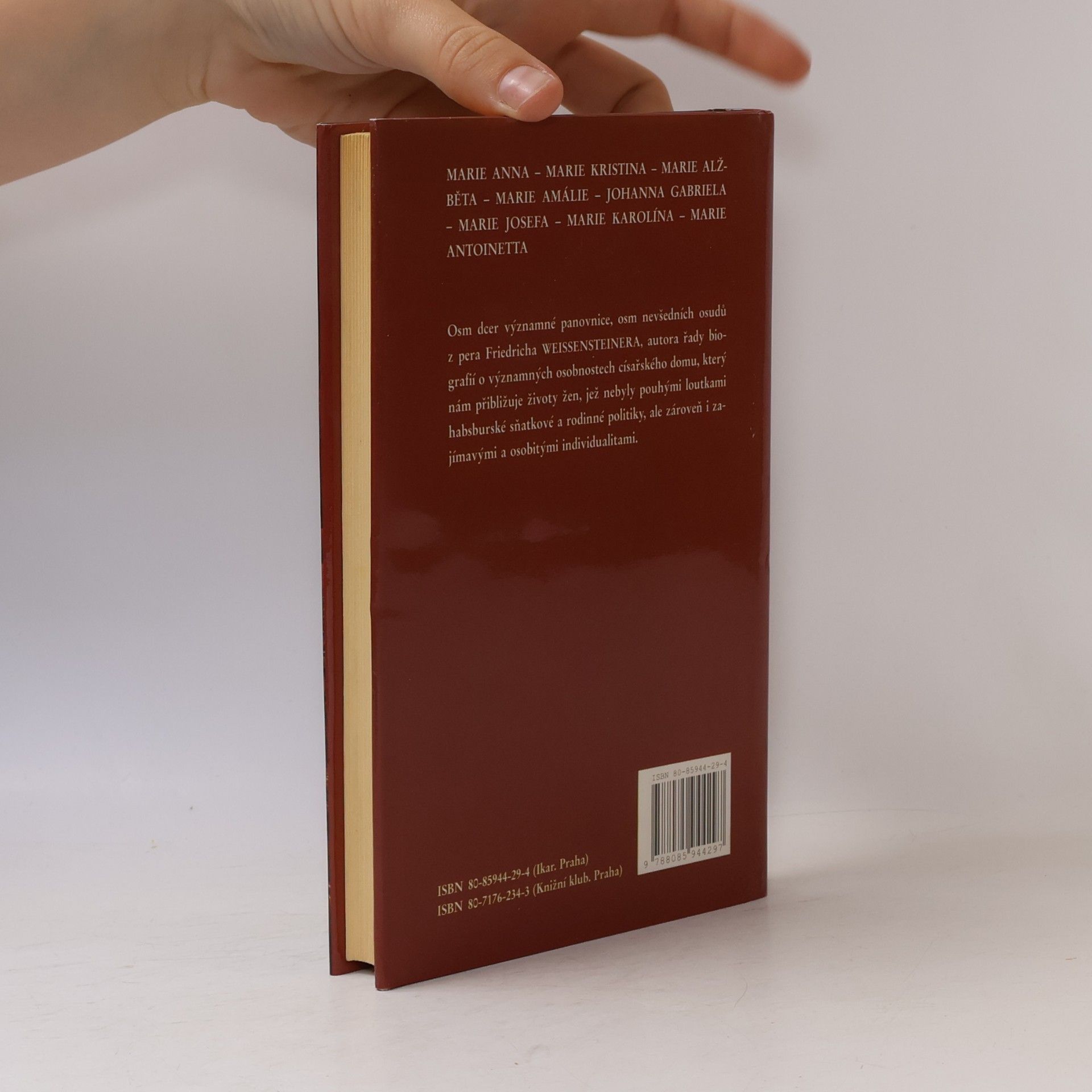 Friedrich Weissensteiner Dcery Marie Terezie