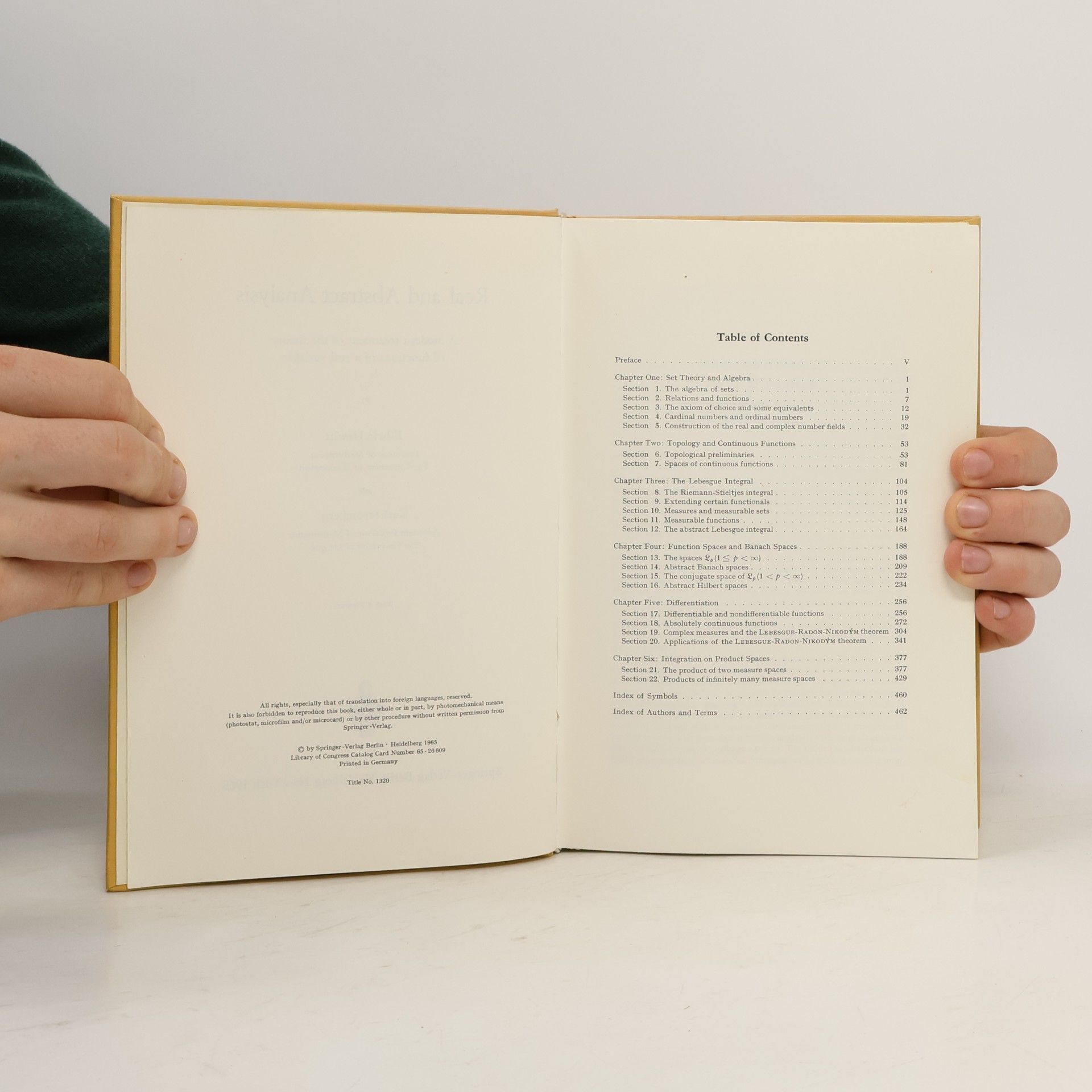 Edwin Hewitt Real and Abstract Analysis