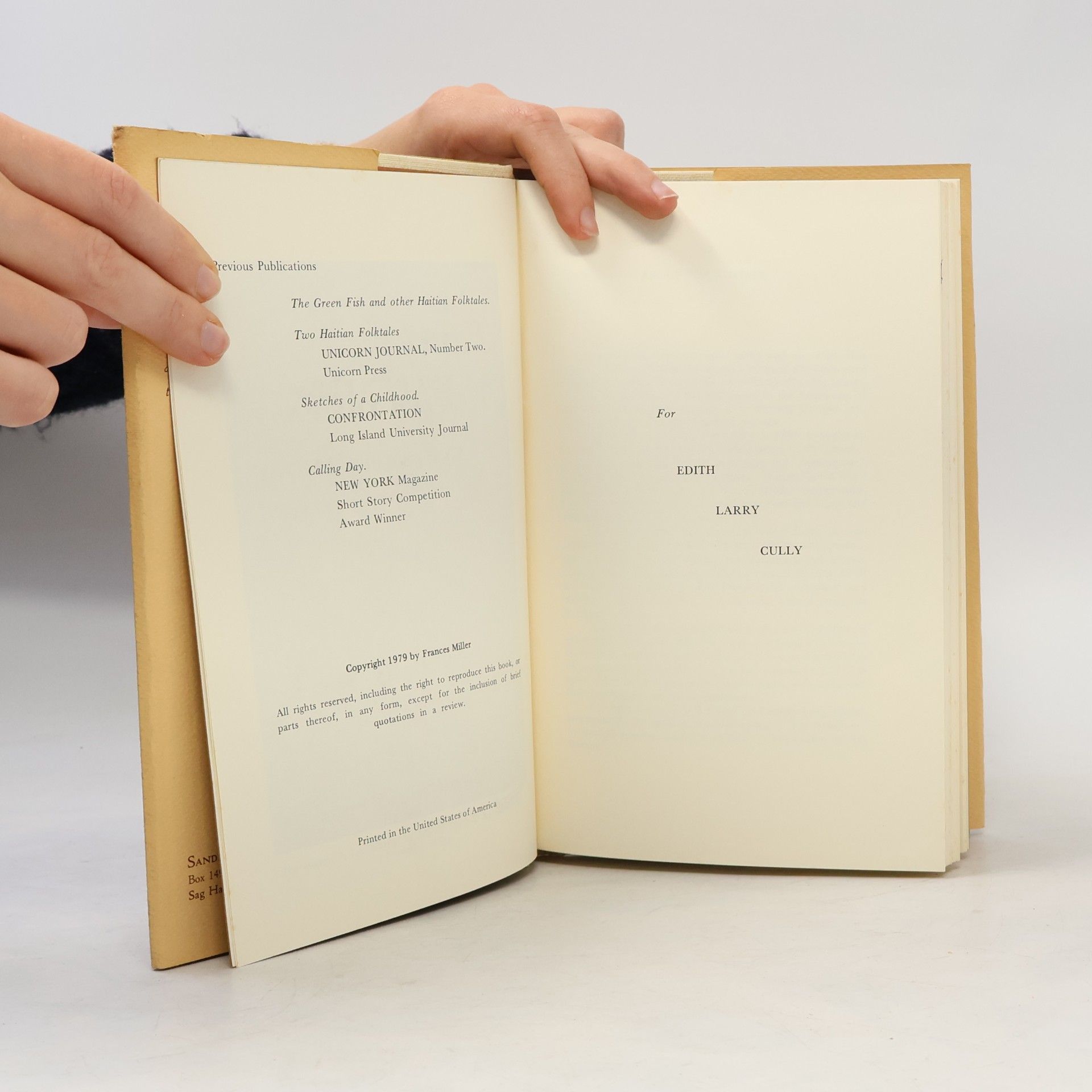 Frances Miller Hickman "Tanty". Encounters with the past