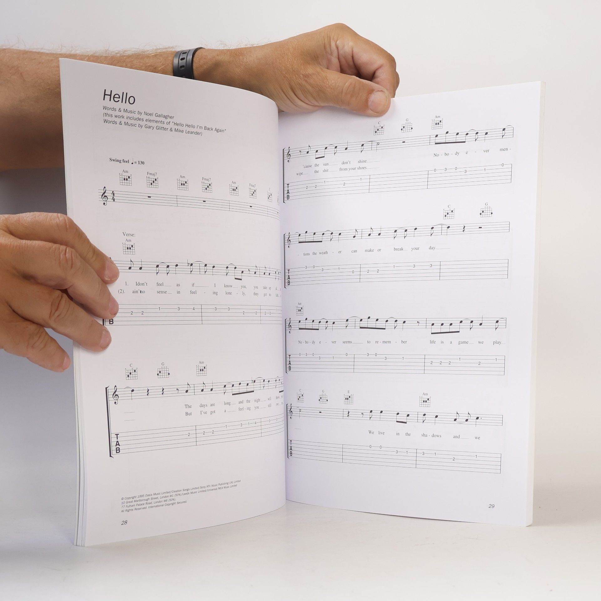Oasis for Easy Guitar Tab