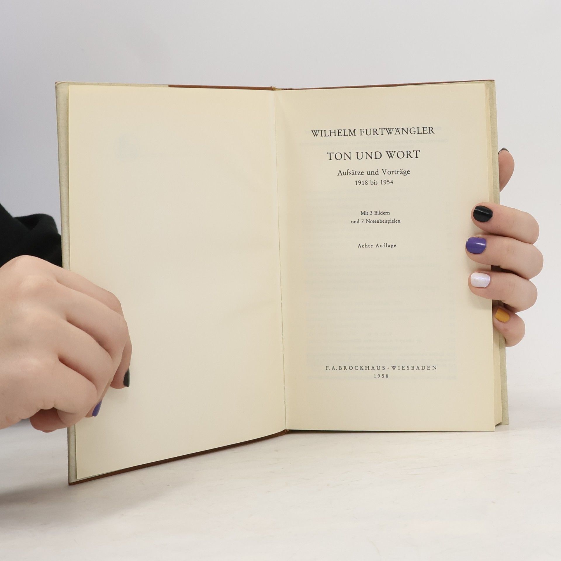 Wilhelm Furtwängler Ton und Wort
