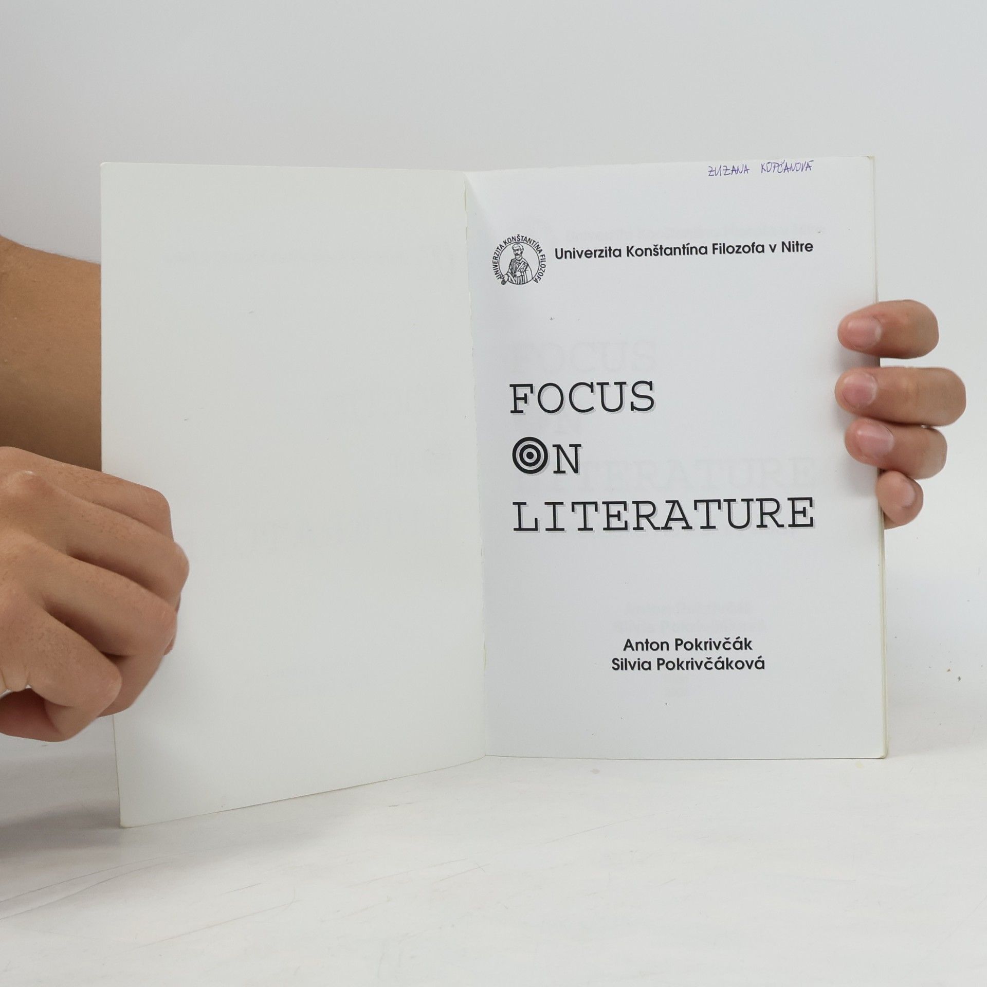 Anton Pokrivčák Focus on Literature