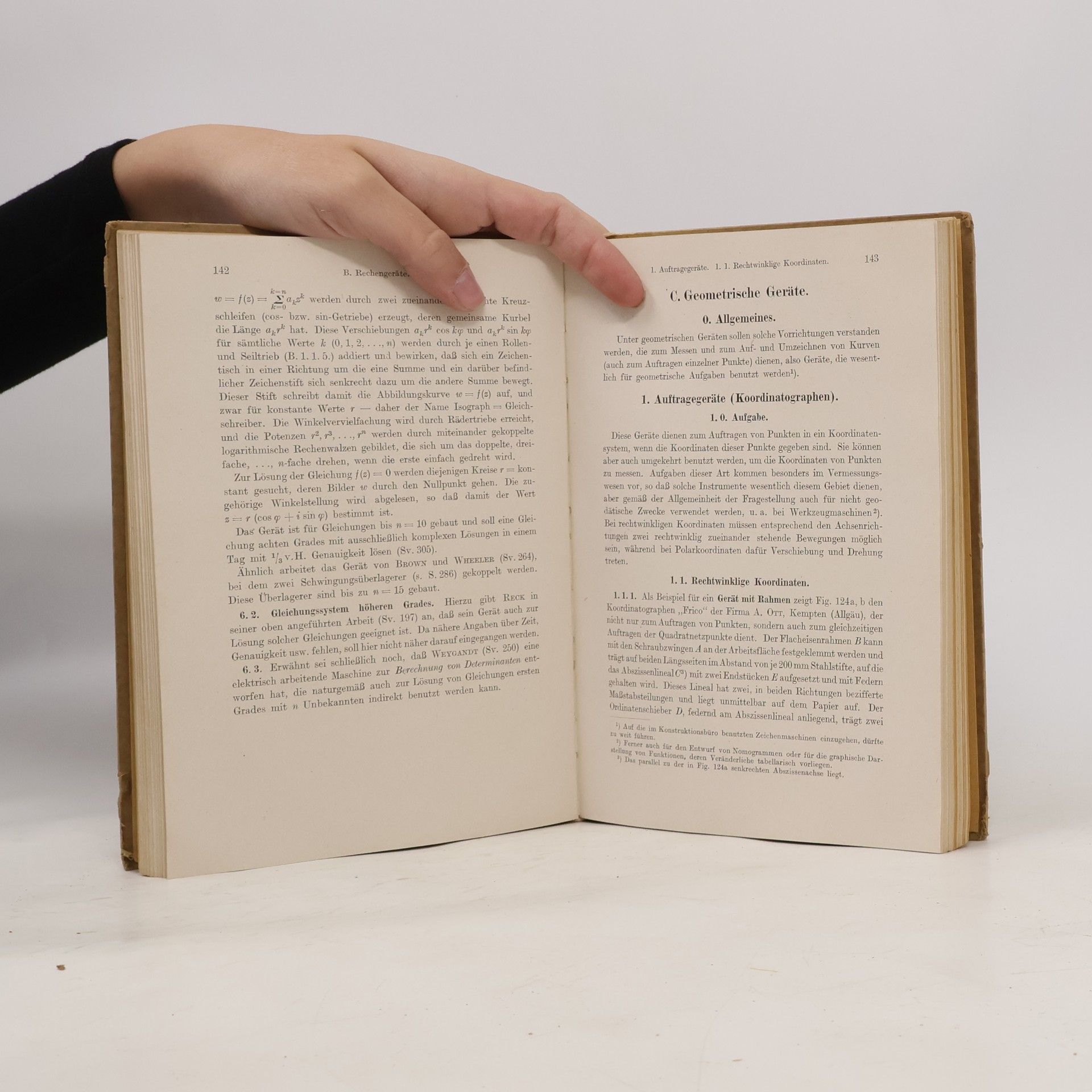 W. Meyer zur Capellen Mathematische Instrumente