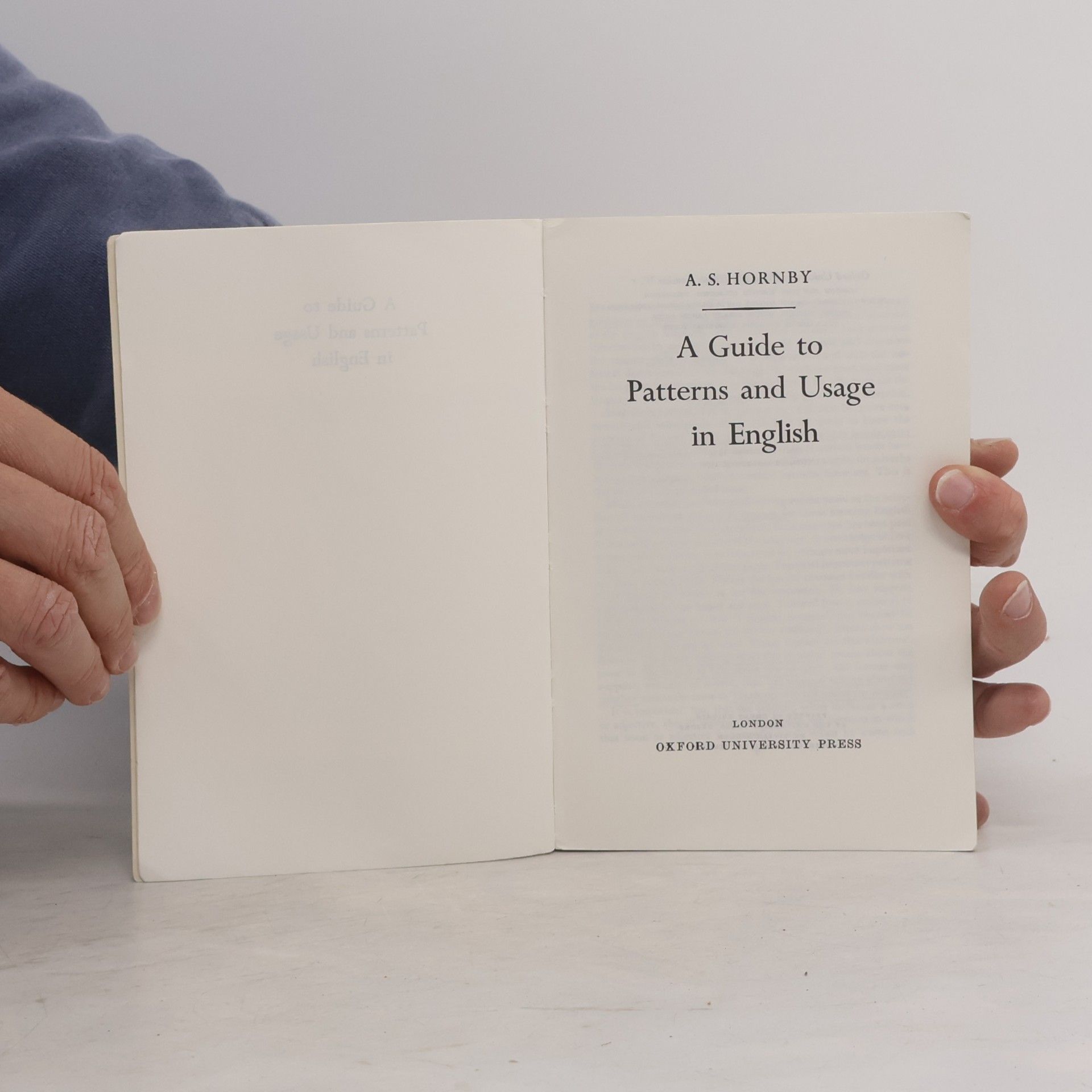 A. S. Honbi A Guide to Patterns and Usage in English