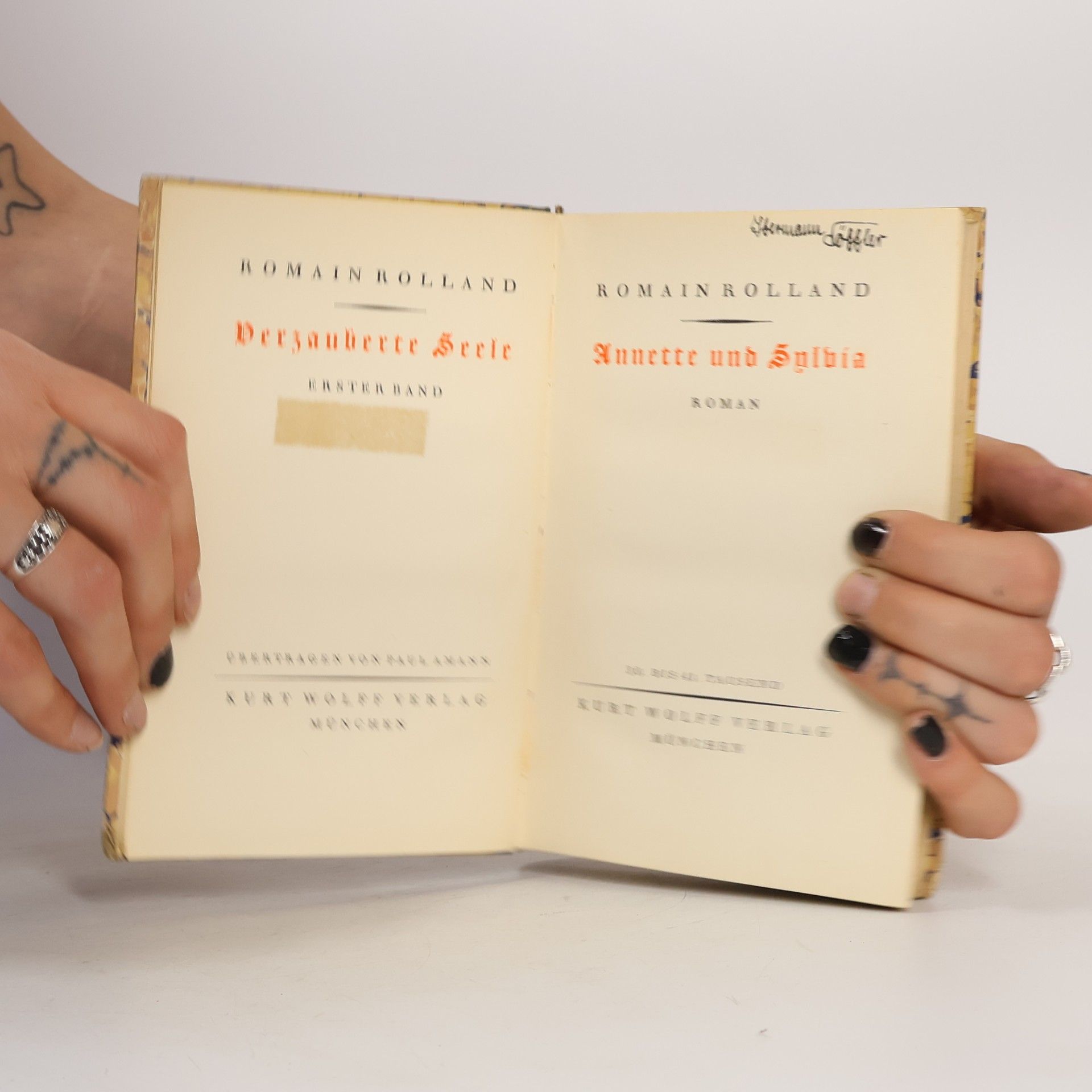 Romain Rolland Annette und Sylvia