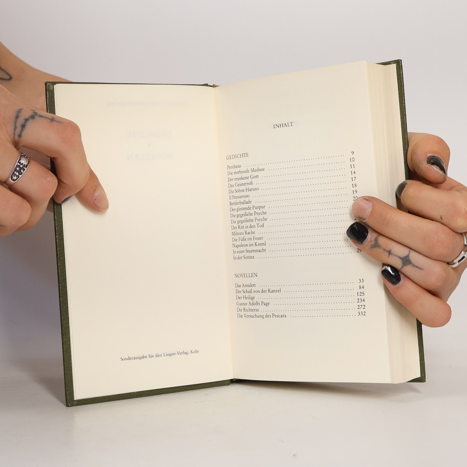 Conrad Ferdinand Meyer Gedichte. Novellen 1