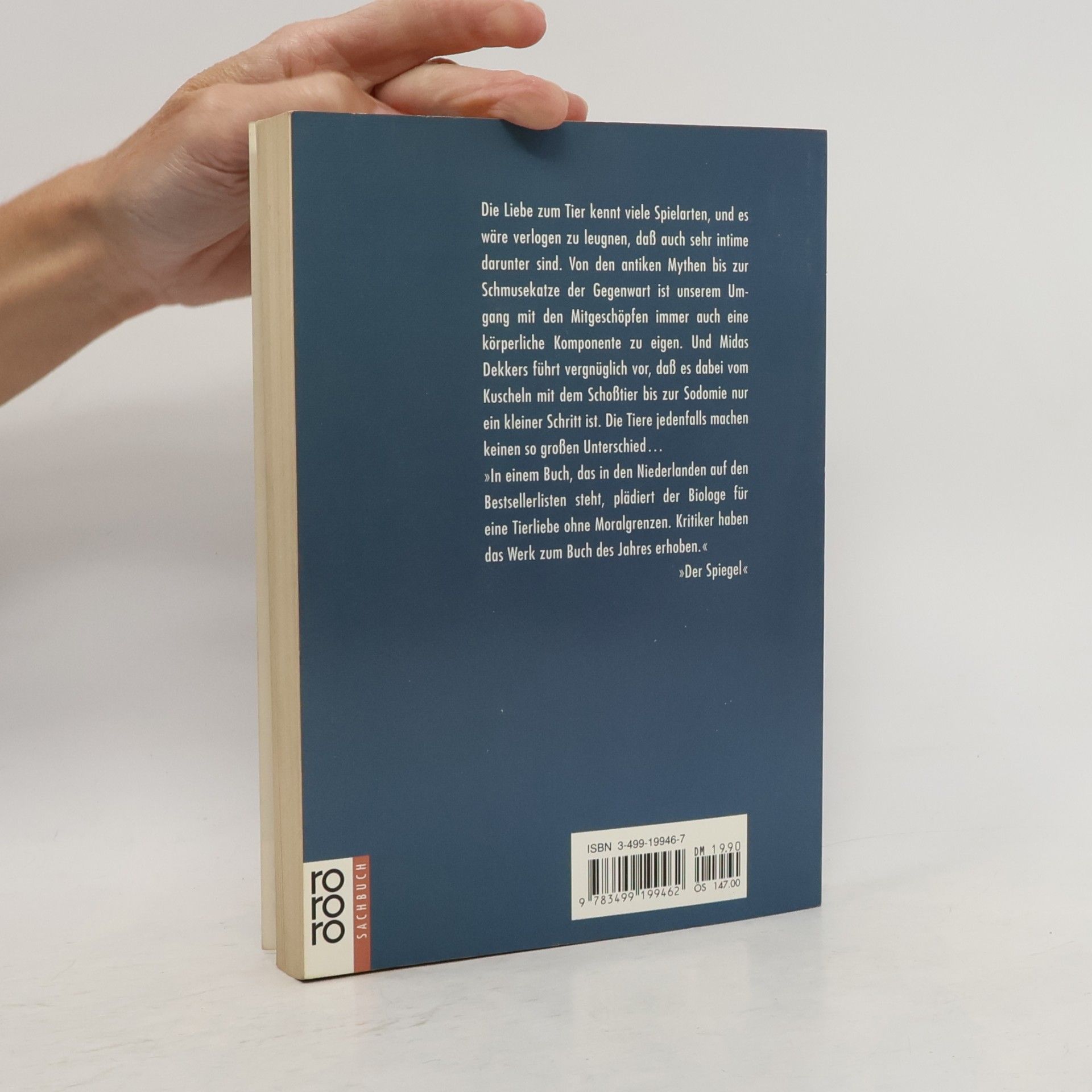 Midas Dekkers rororo Sachbuch: Geliebtes Tier