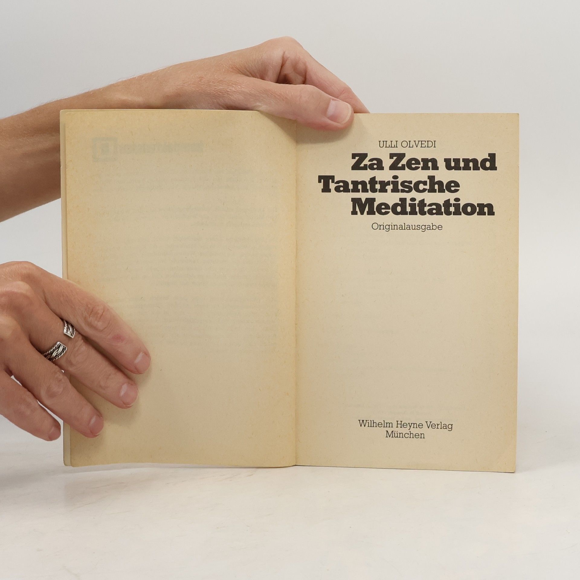Ulli Olvedi ZA ZEN und Tantrische Meditation