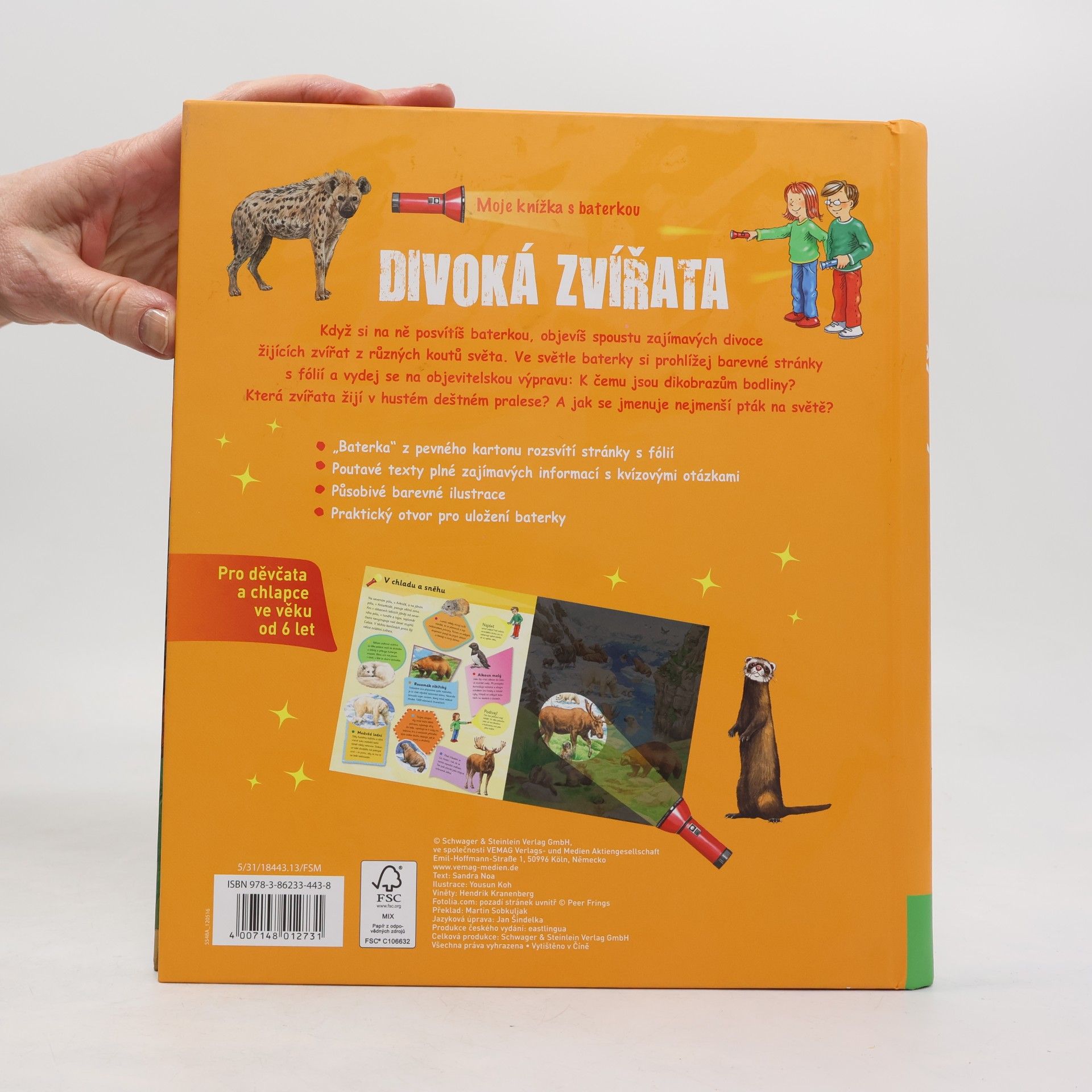 Kolektiv autorů Moje knížka s baterkou : Divoká zvířata