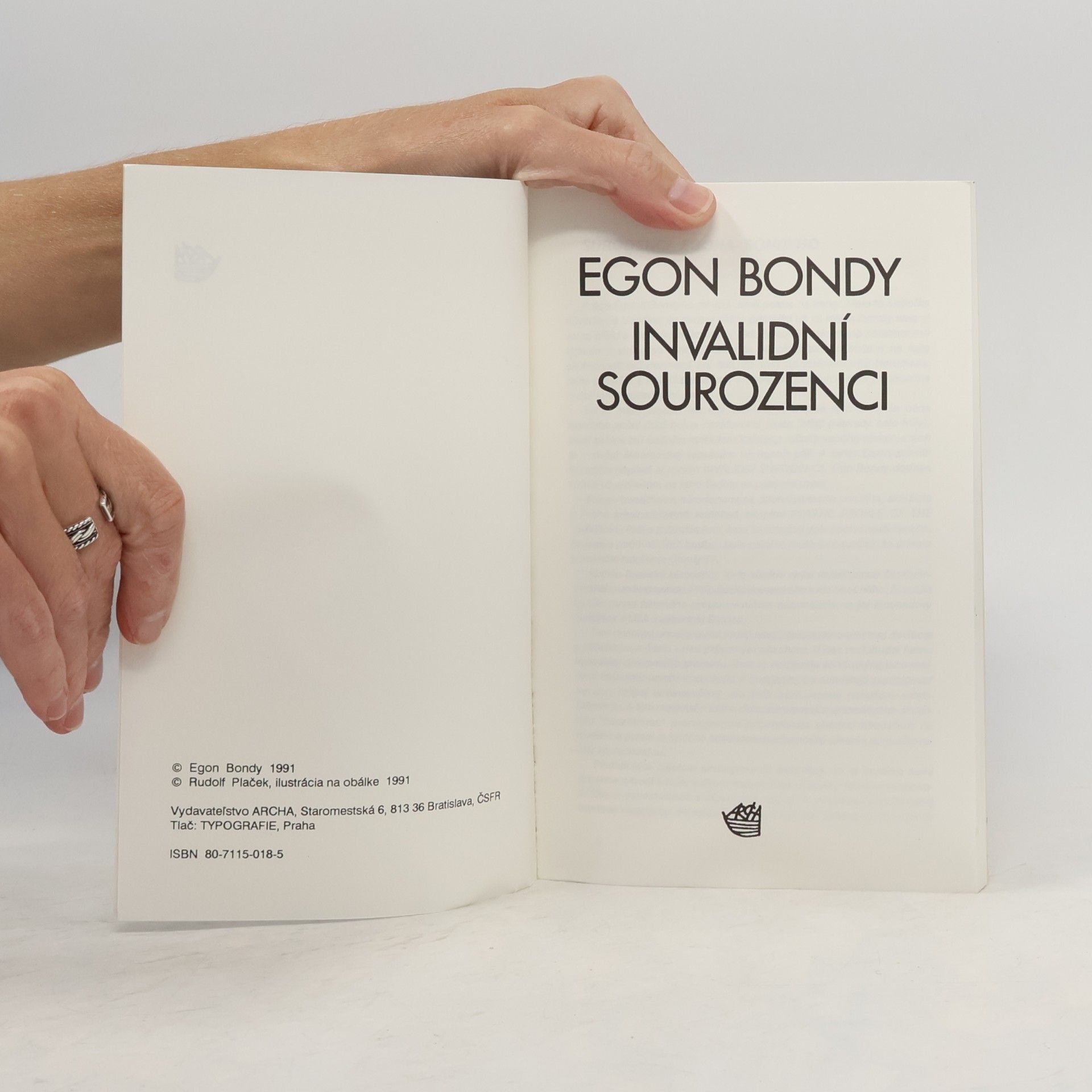 Egon Bondy Invalidní sourozenci