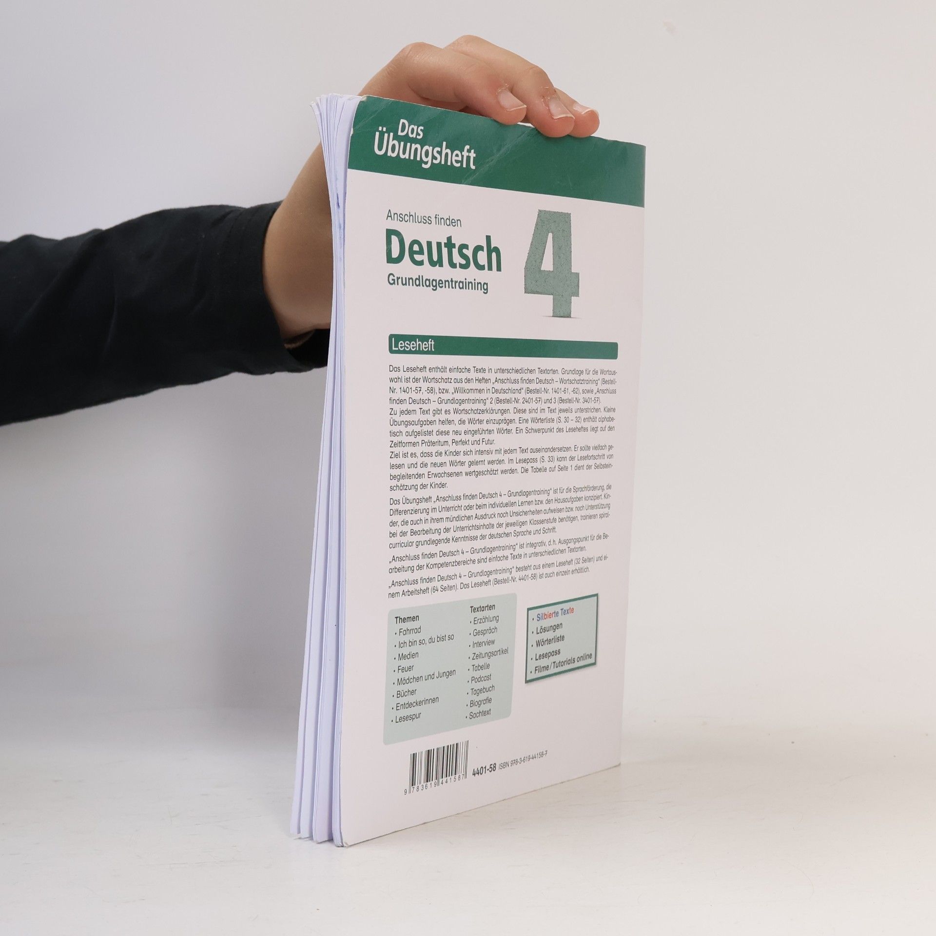 Tina Kresse Anschluss finden / Deutsch 4 - Das Übungsheft - Grundlagentraining: Leseheft