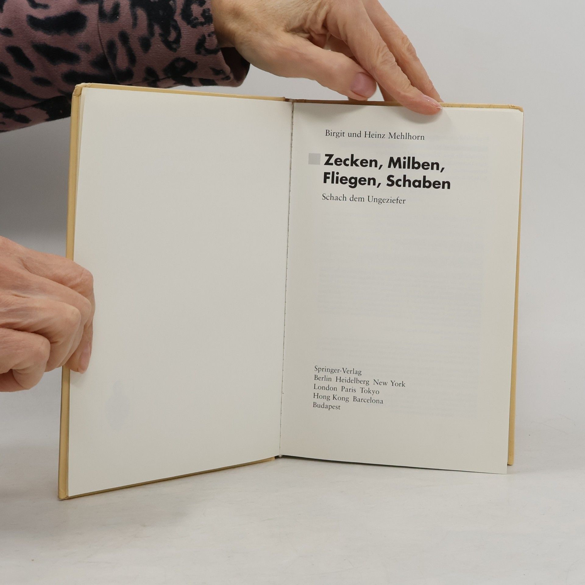 Heinz Mehlhorn Zecken, Milben, Fliegen, Schaben