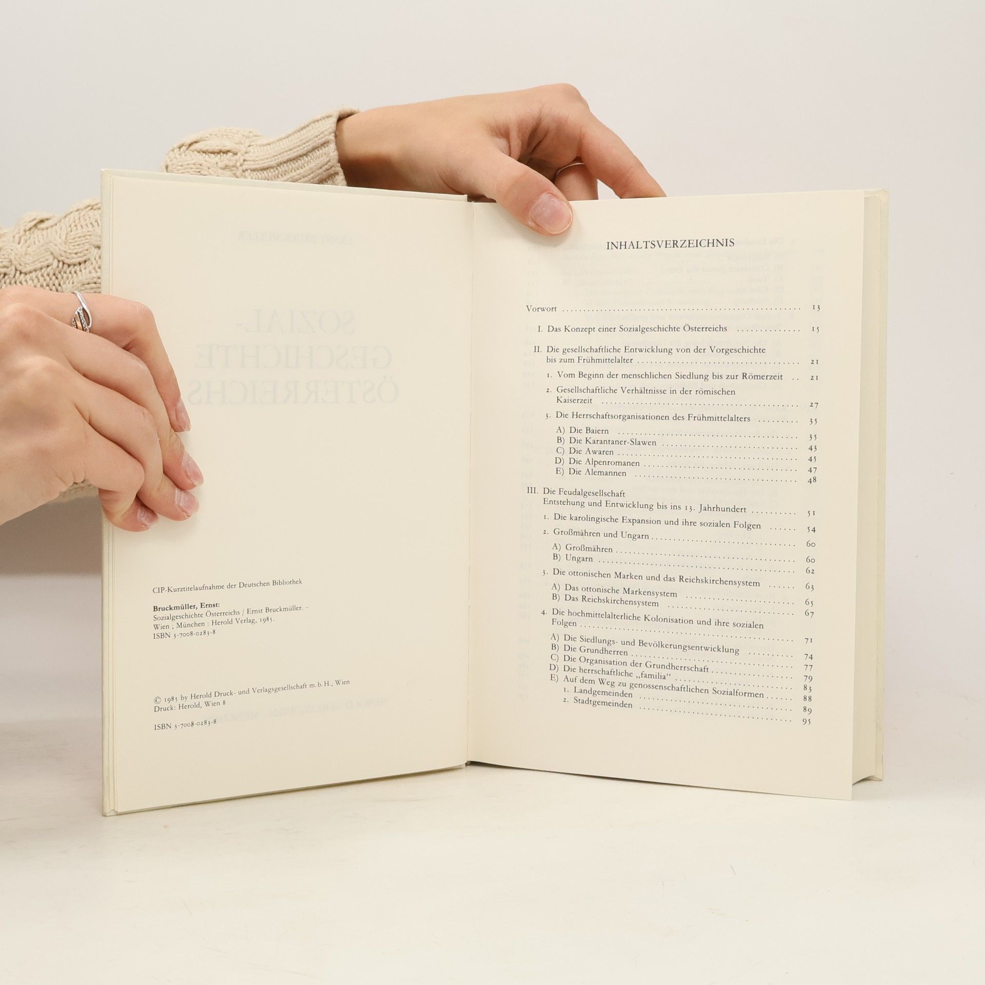 Ernst Bruckmüller Sozialgeschichte Österreichs