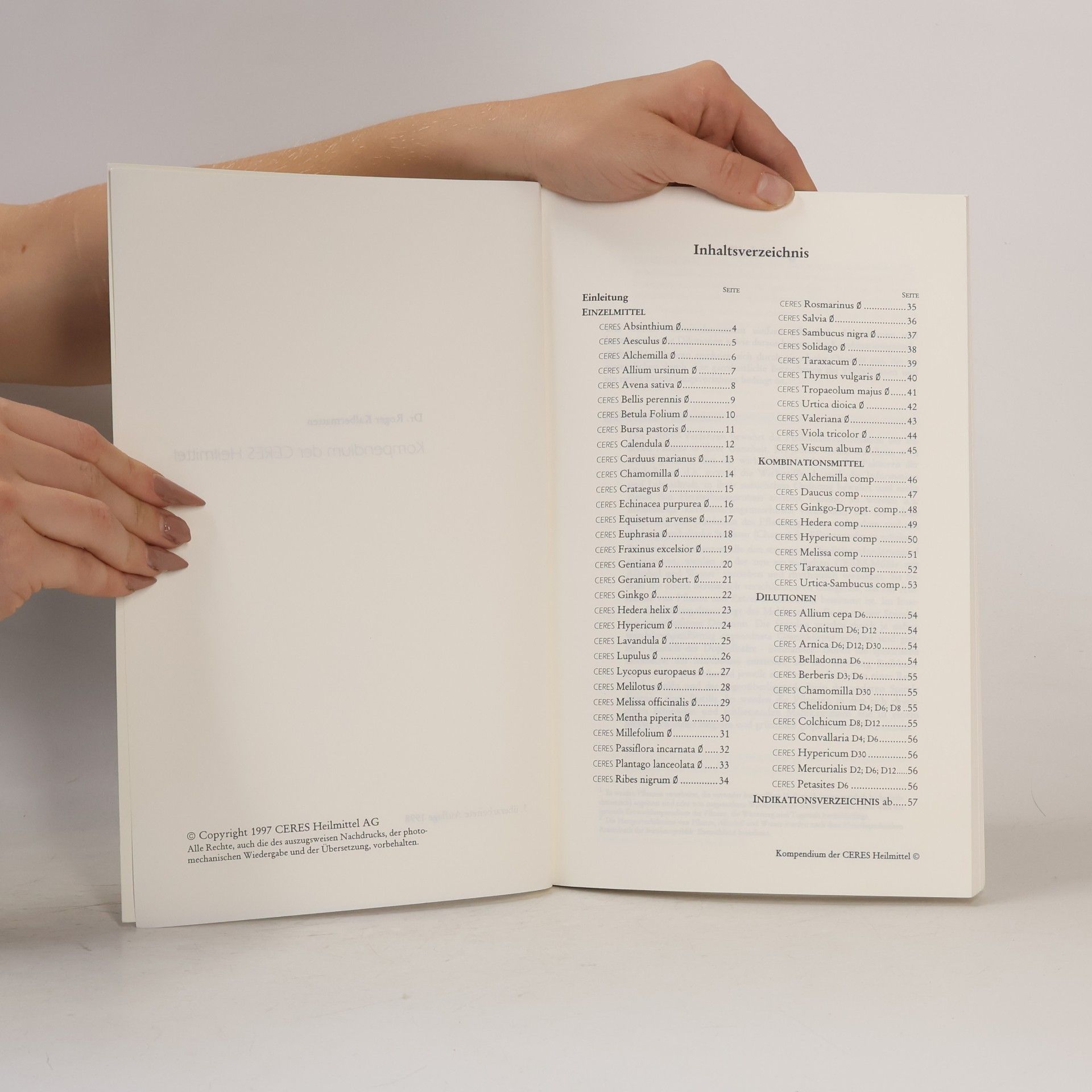Dr. Roger Kalbermatten Kompendium der CERES-Heilmittel