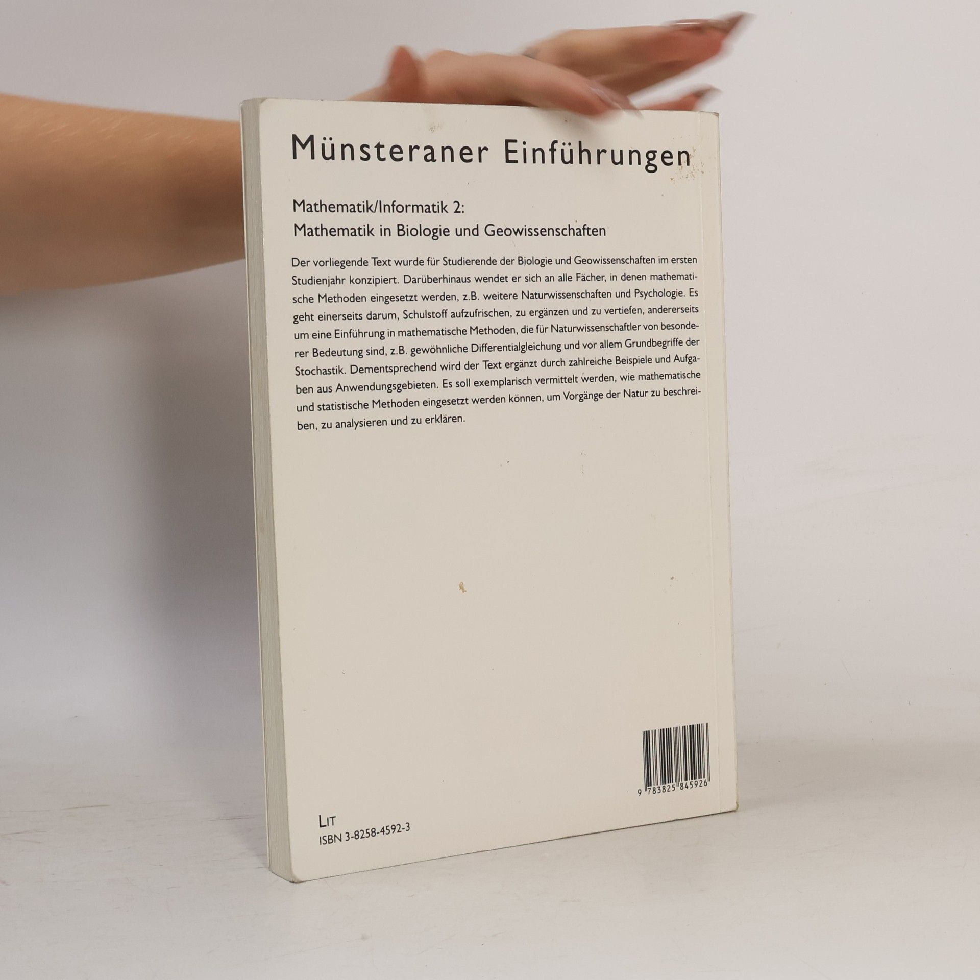 Winfried Scharlau Mathematik/Informatik - 2: Mathematik in Biologie und Geowissenschaften