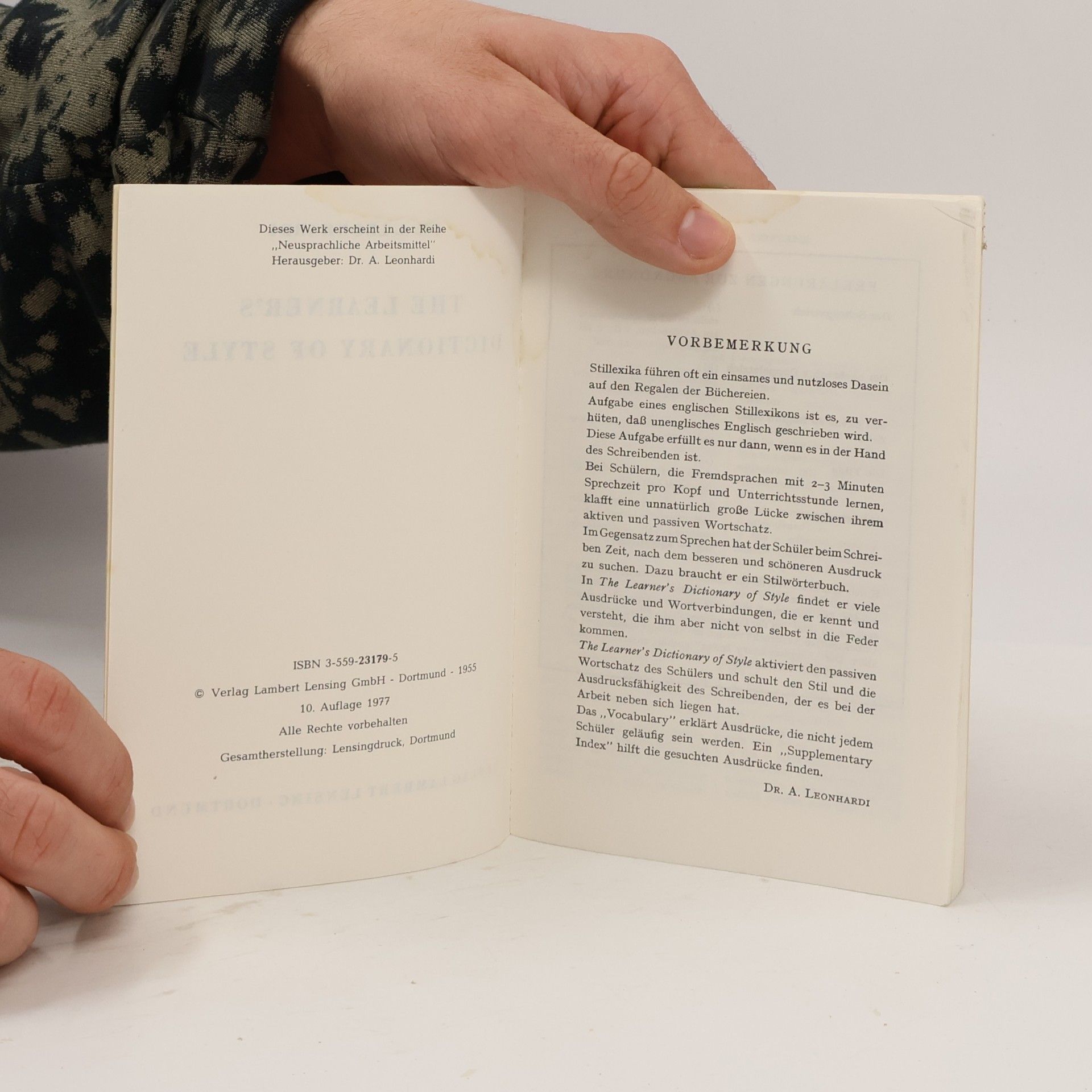 The Learners Dictionary of Style