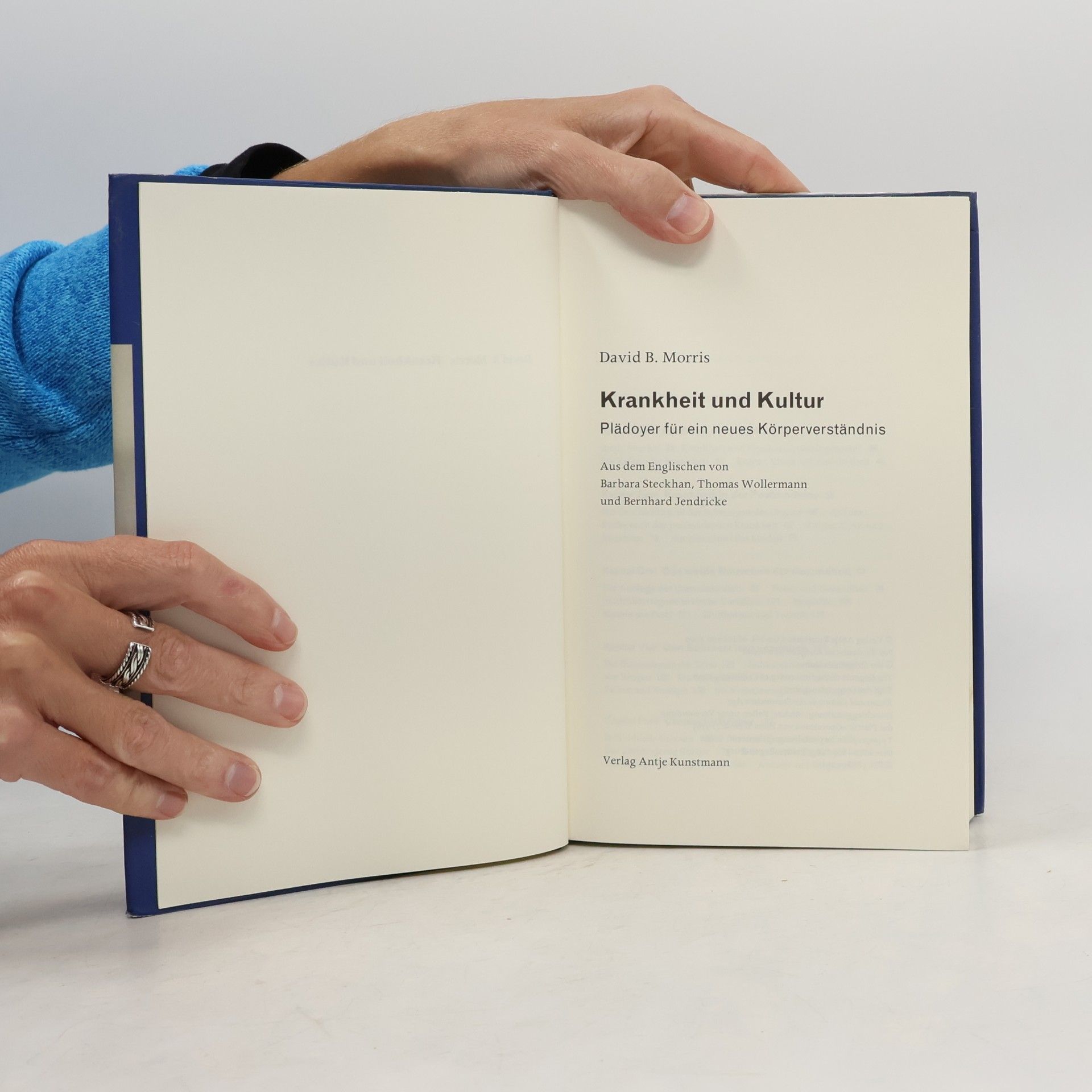 David B. Morris Krankheit und Kultur