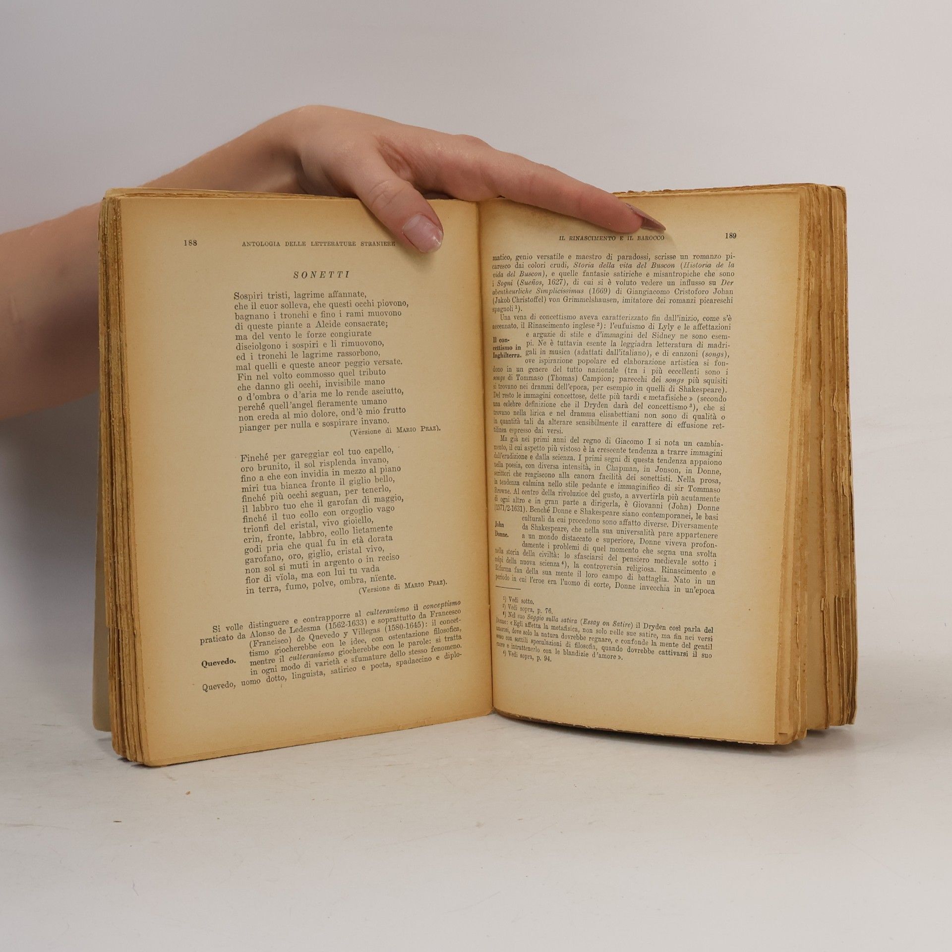 Mario Praz Antologia delle letterature straniere 1