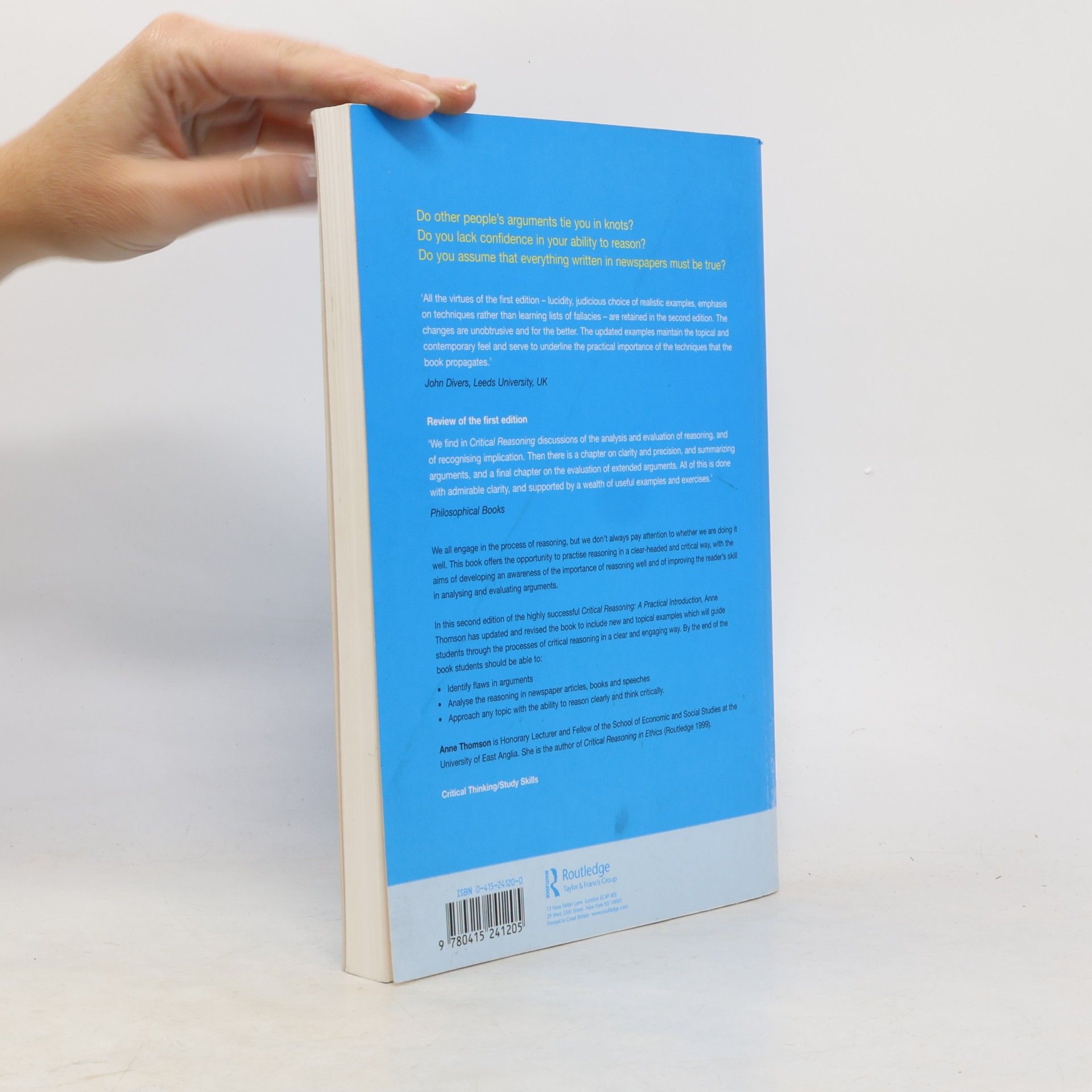 Anne Thomson Critical Reasoning