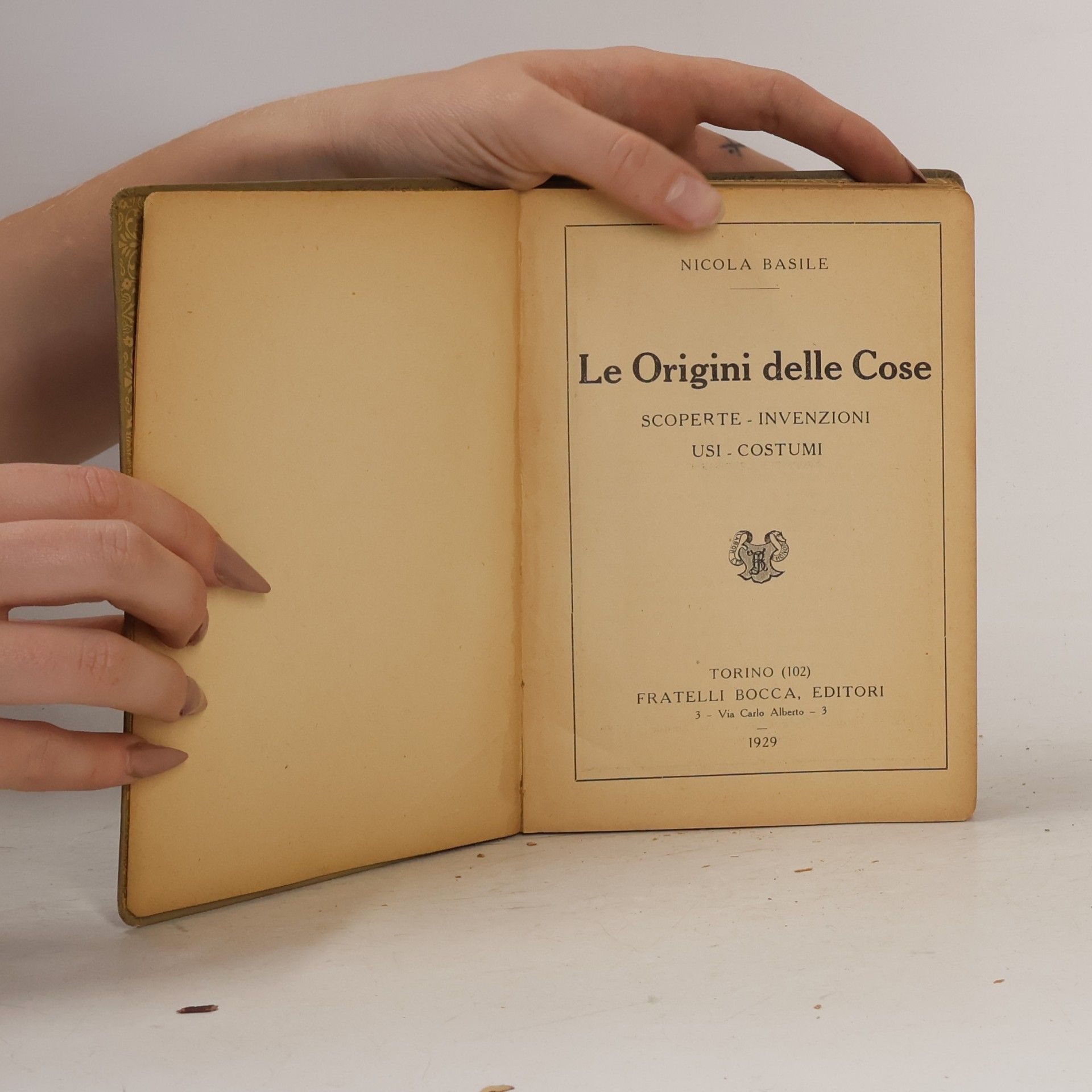 N. Basile L'ORIGINE DELLE COSE