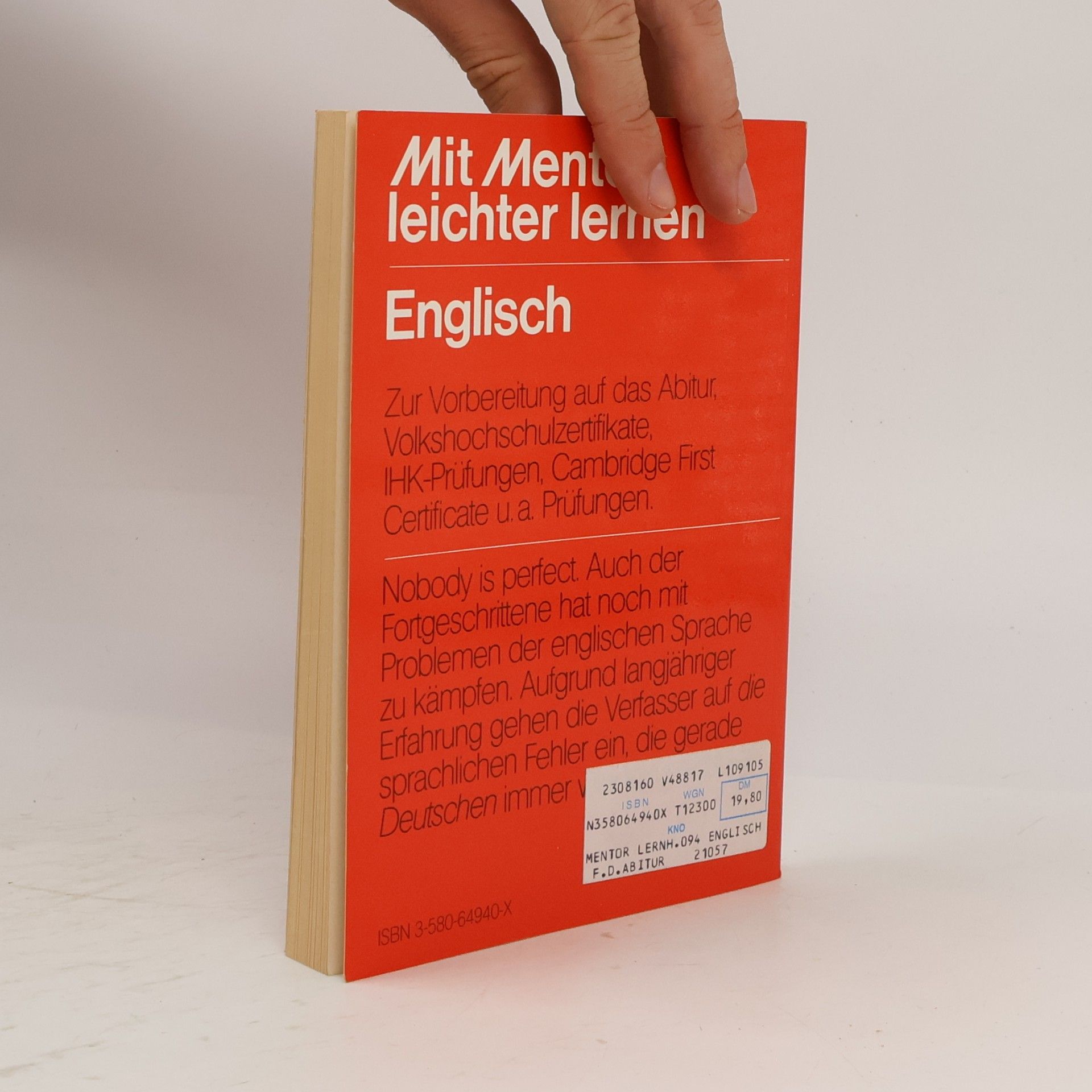 Hannelore Nuffer Englisch. Nobody is Perfect ...