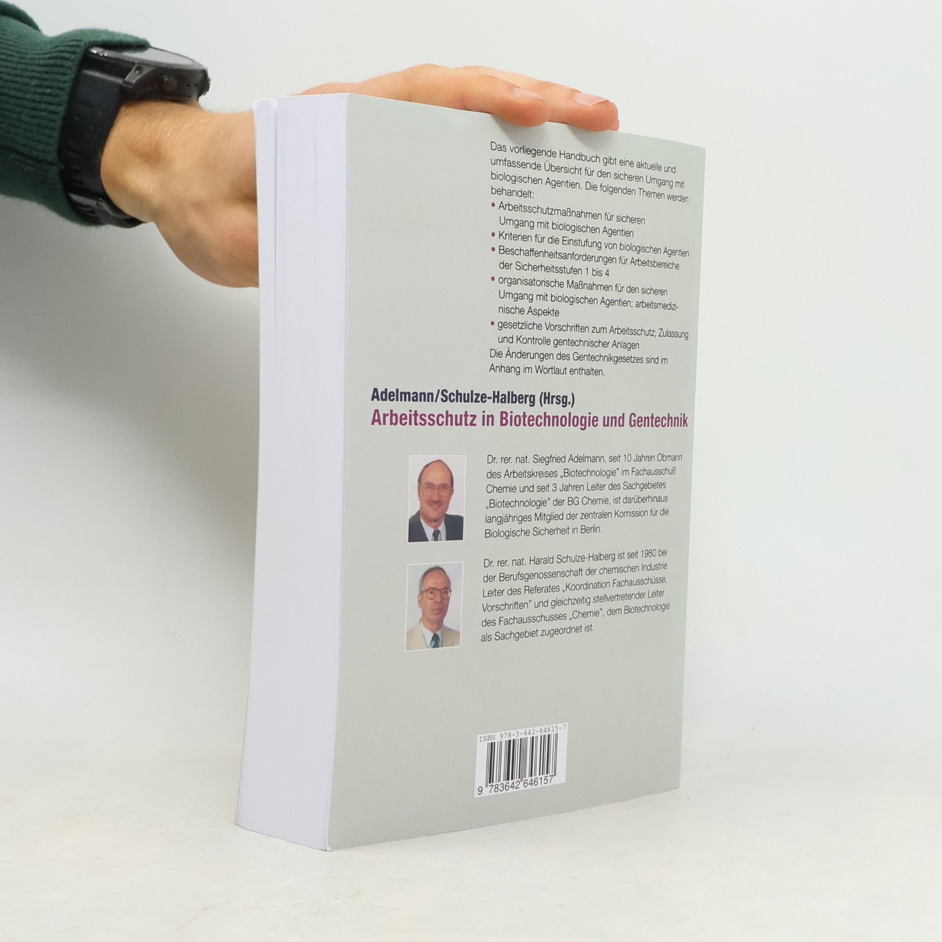 Adelmann, Josef Anselm; Baumhauer, Peter; Köder, Siegfried Arbeitsschutz in Biotechnologie und Gentechnik