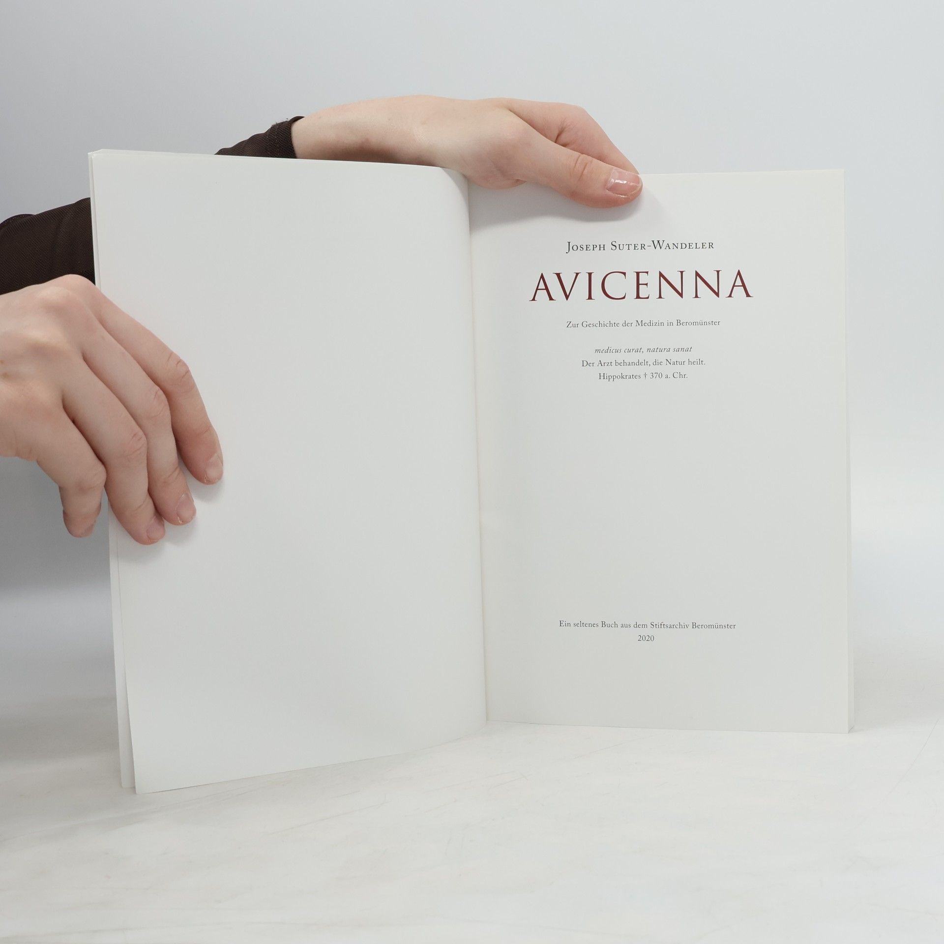 Joseph Suter-Wandeler Avicenna