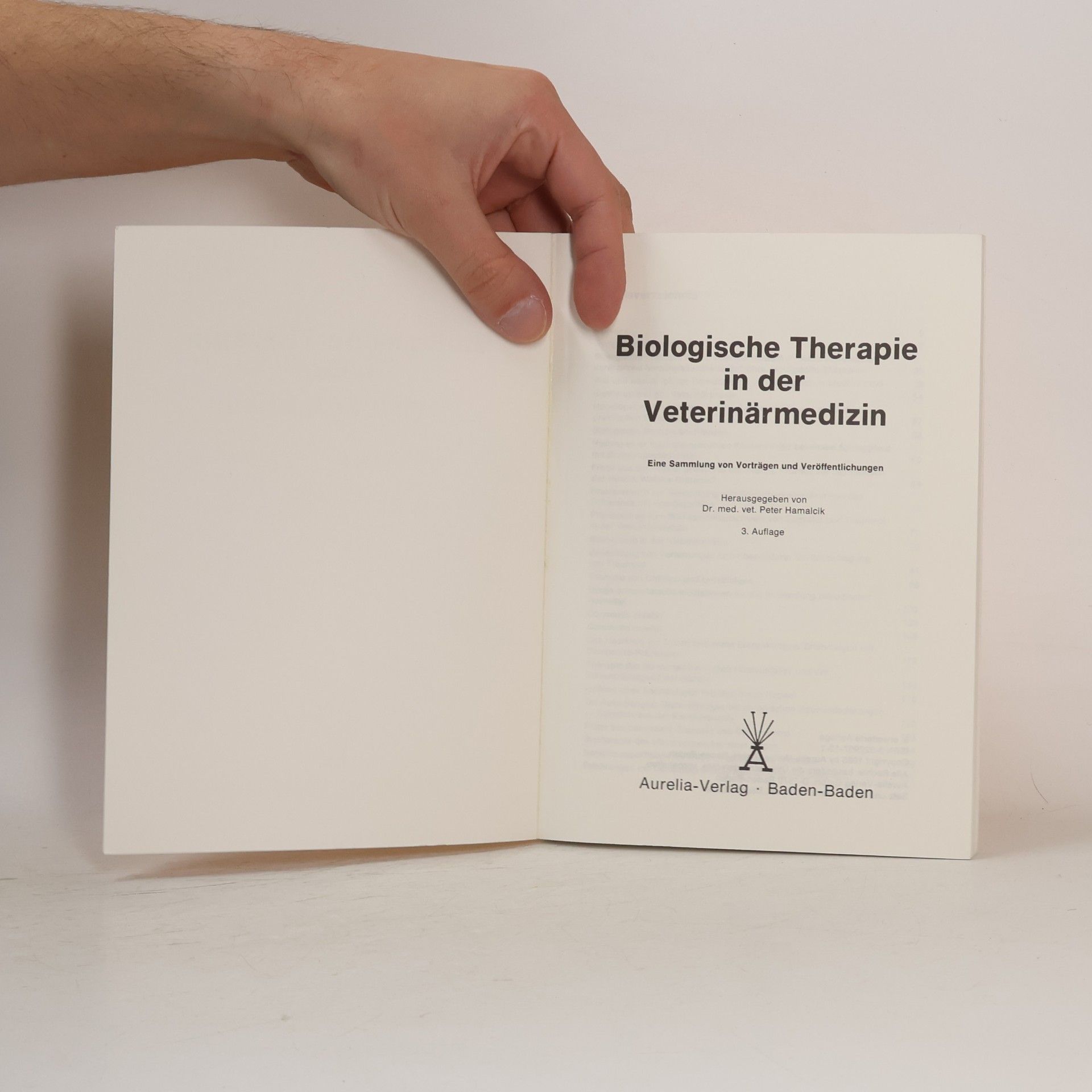 Peter Hamalcik Biologische Therapie in der Veterinärmedizin