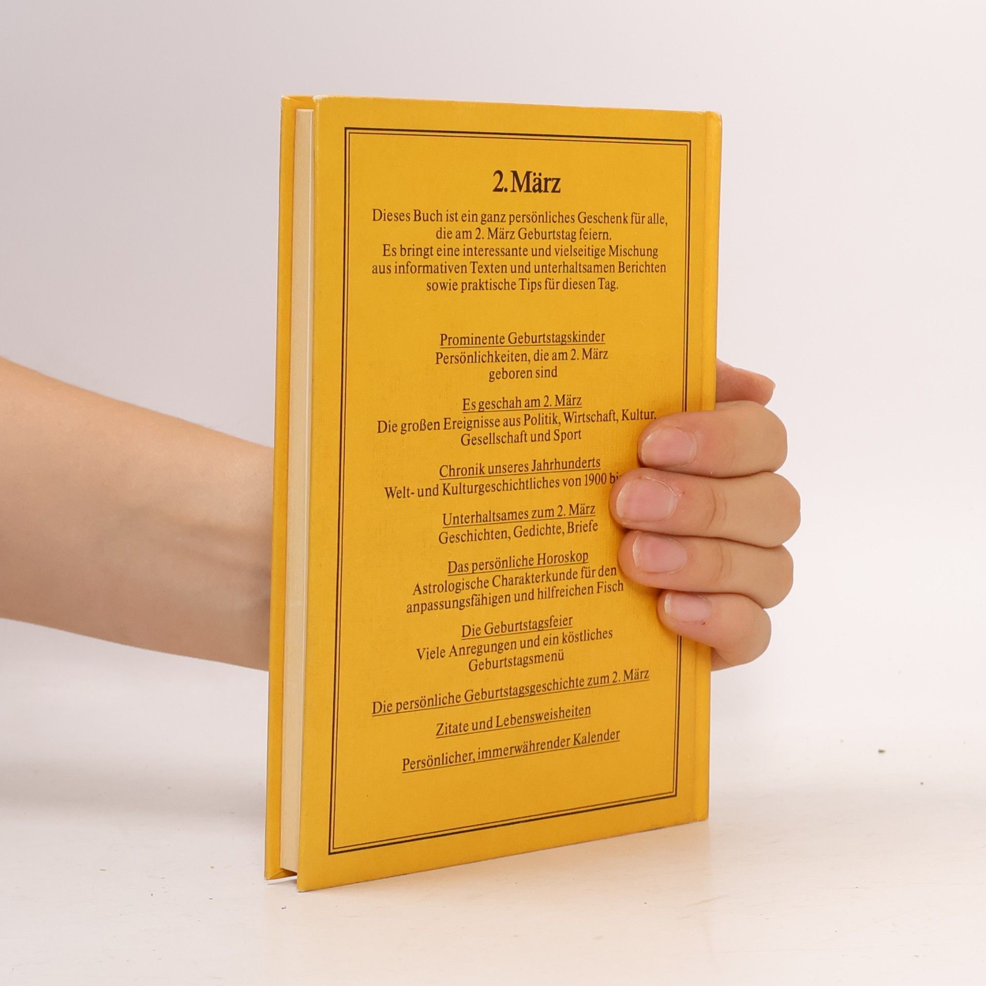 Autorenkollektiv Das persönliche Geburtstagsbuch 2. März